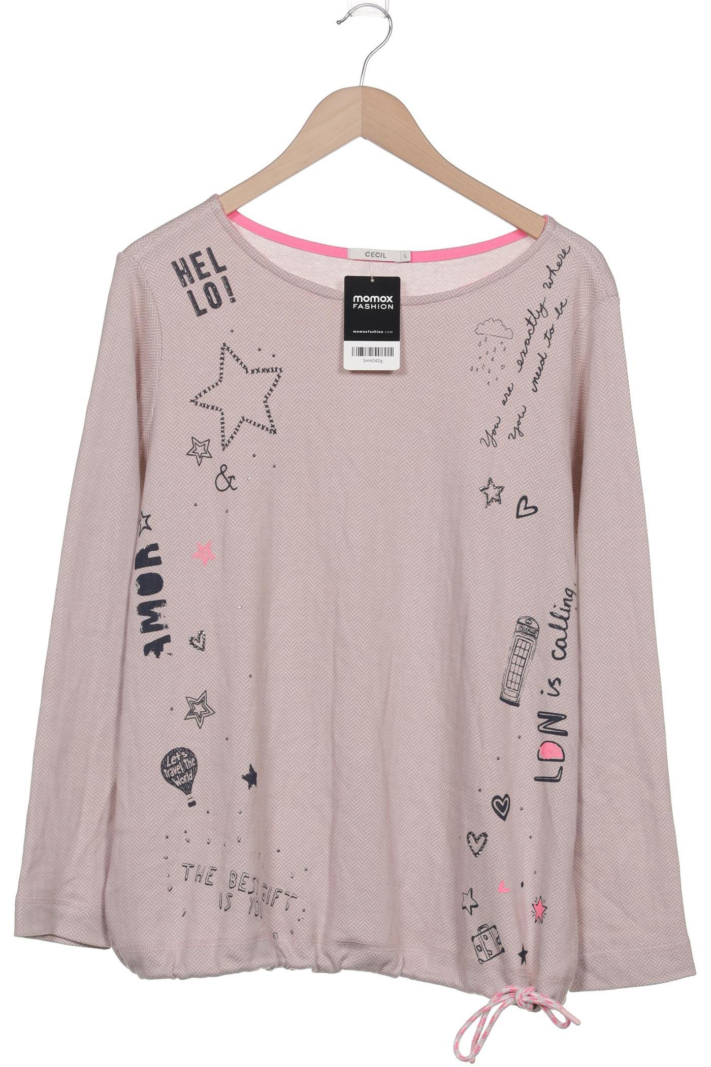 

Cecil Damen Langarmshirt, pink, Gr. 42