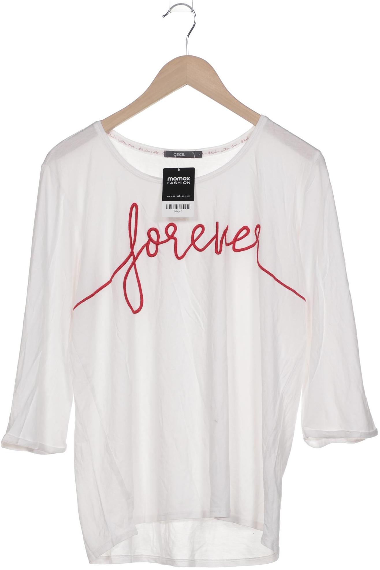 

Cecil Damen Langarmshirt, weiß, Gr. 42