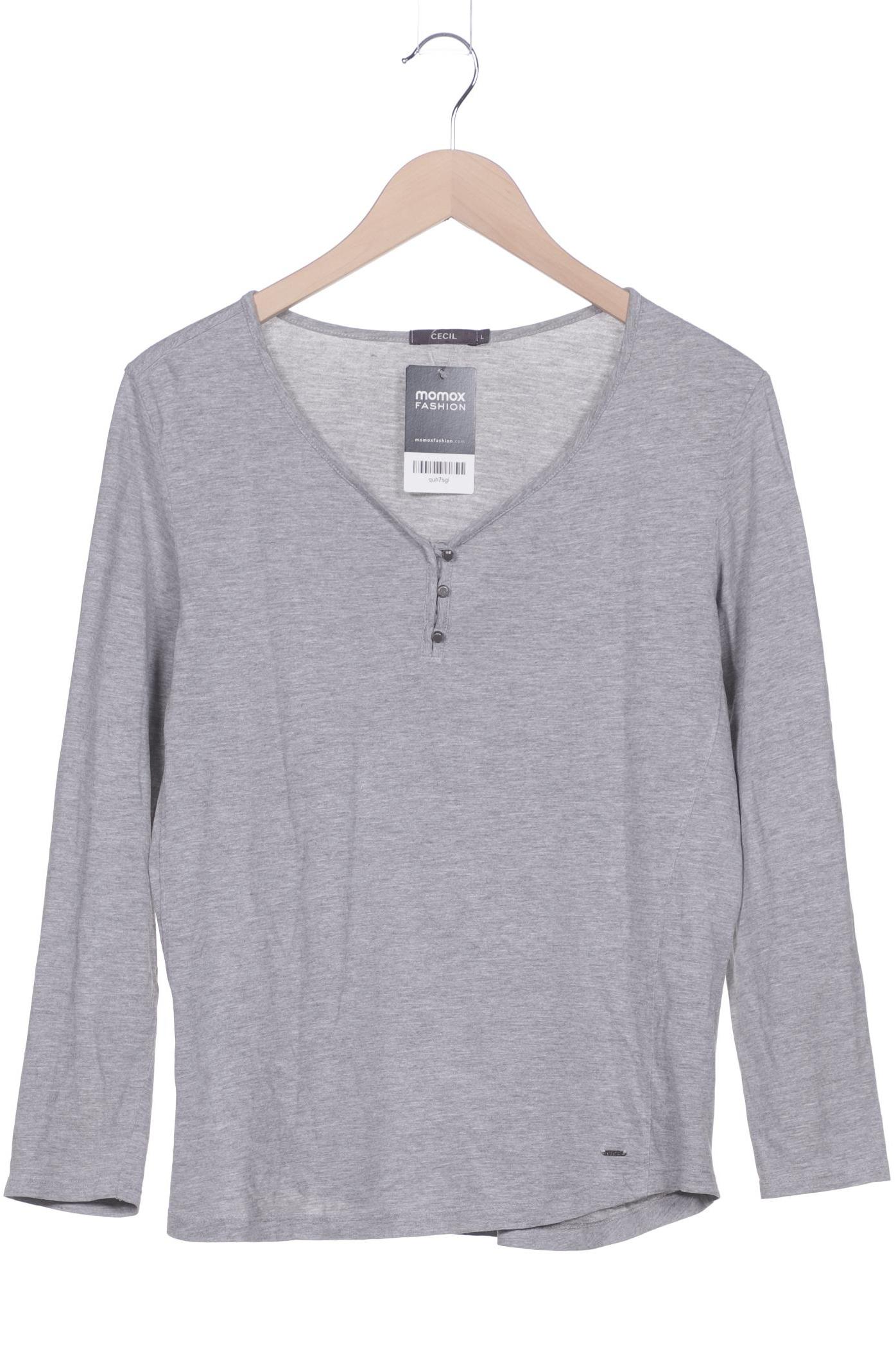 

Cecil Damen Langarmshirt, grau, Gr. 42