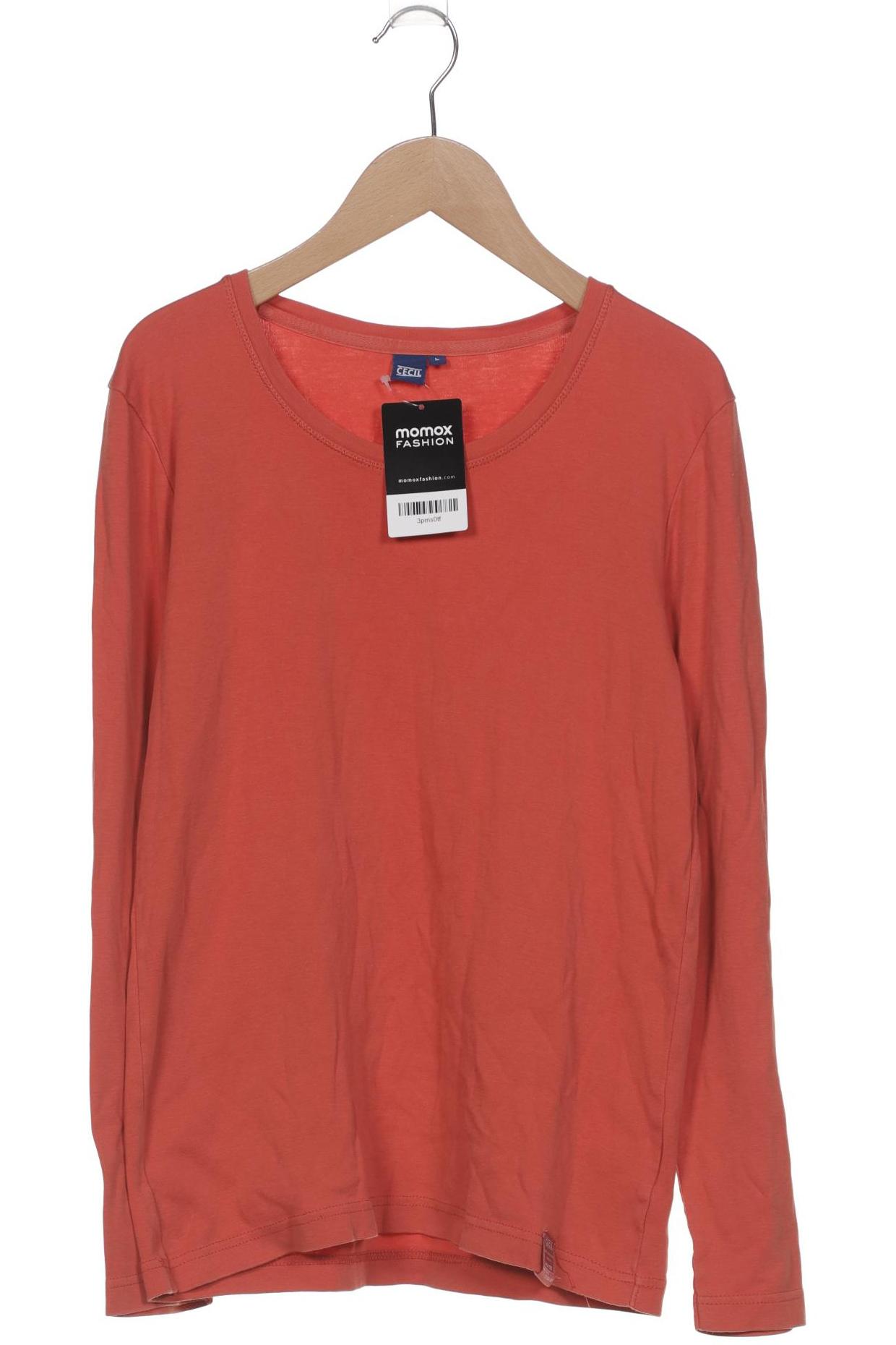 

Cecil Damen Langarmshirt, orange, Gr. 42