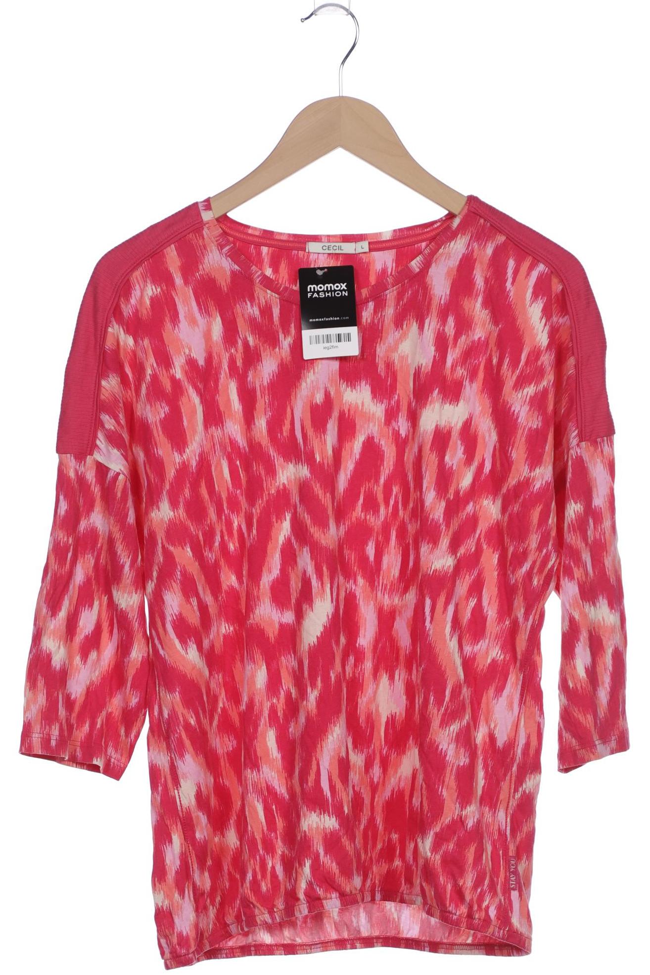 

Cecil Damen Langarmshirt, pink, Gr. 42