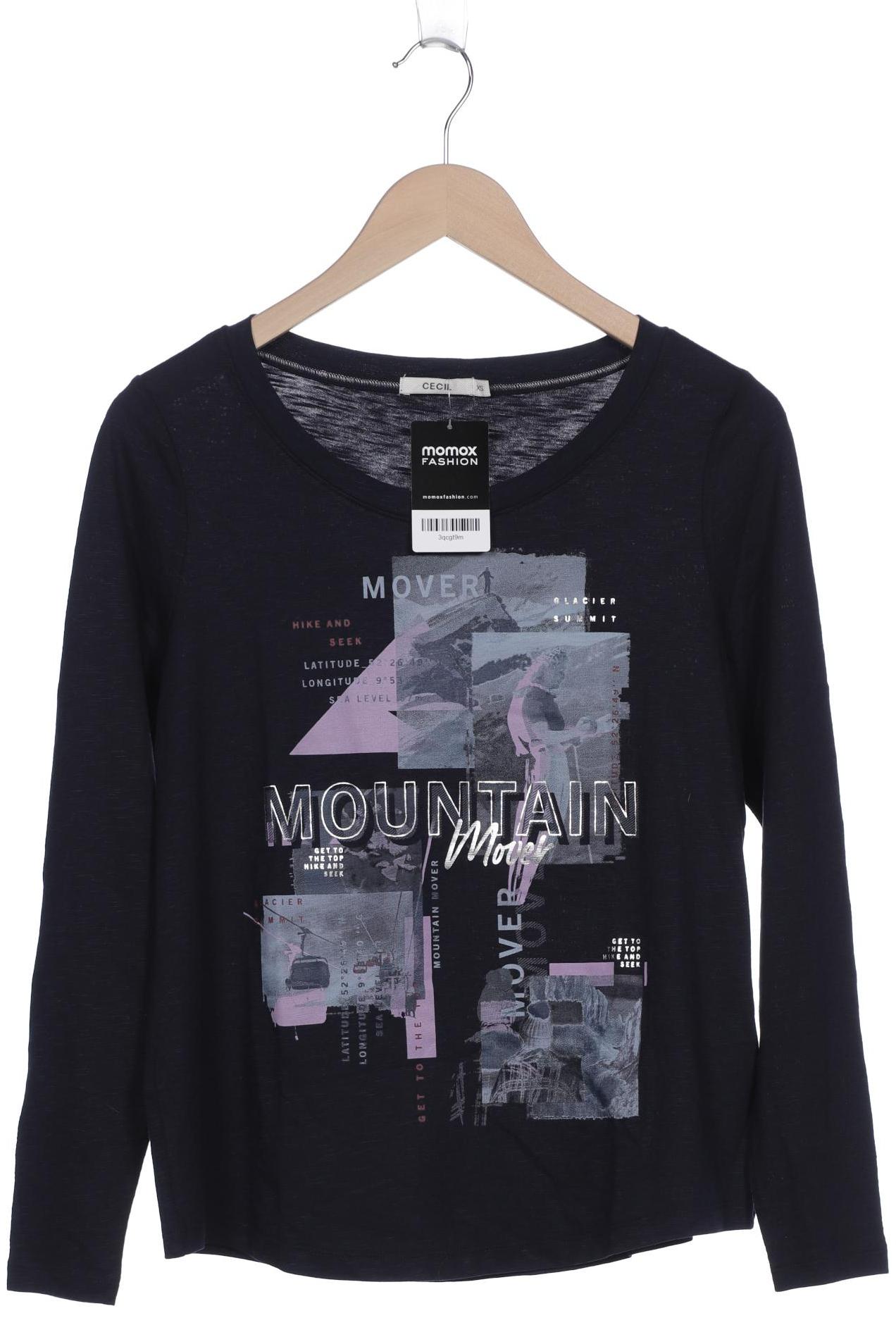 

CECIL Damen Langarmshirt, marineblau
