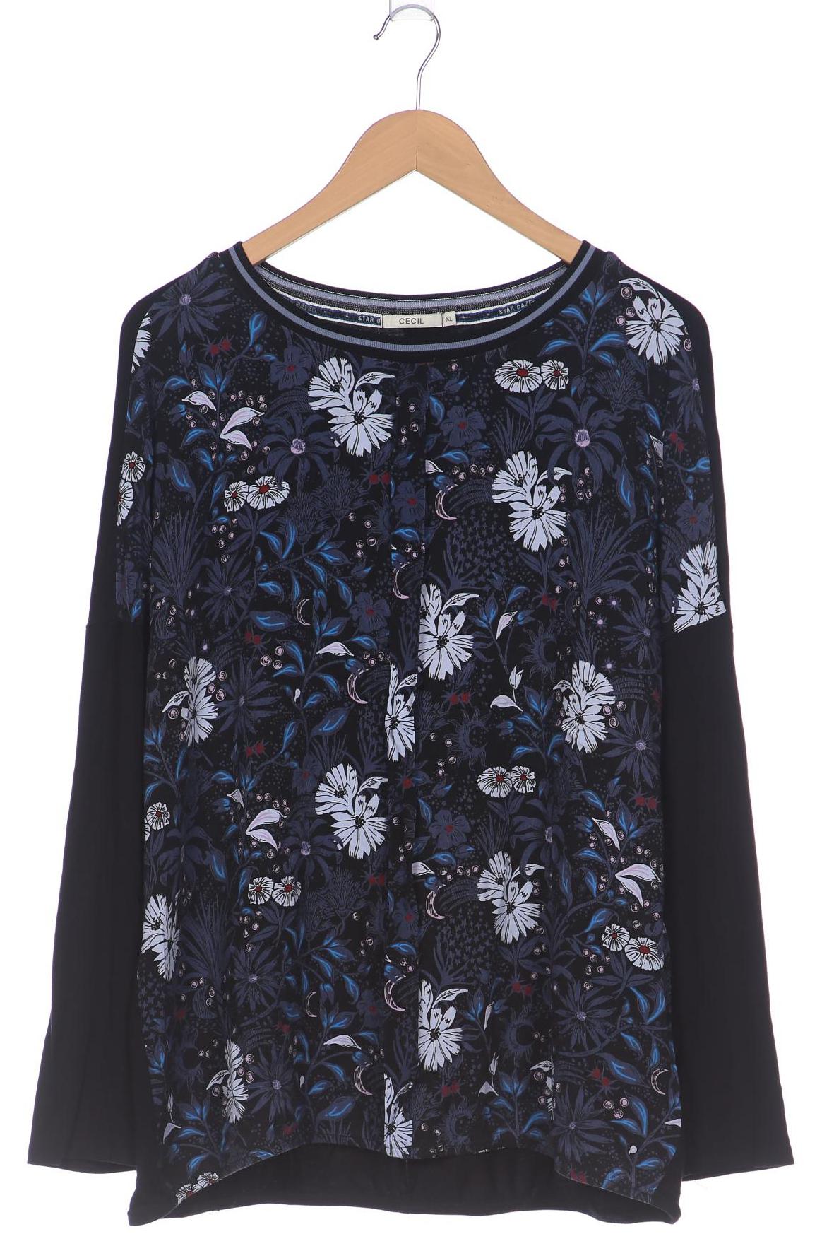 

Cecil Damen Langarmshirt, marineblau, Gr. 44