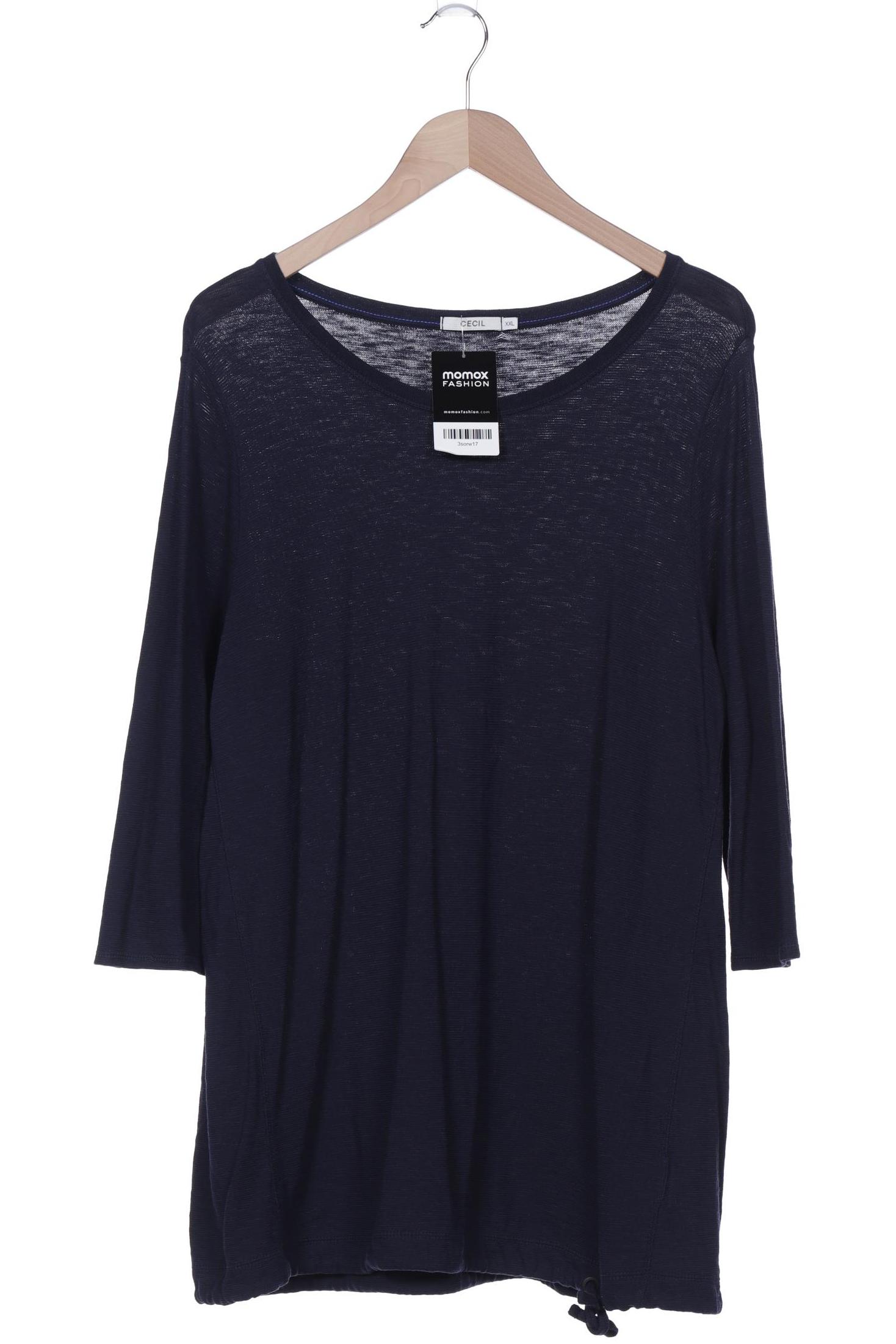 

Cecil Damen Langarmshirt, marineblau, Gr. 46