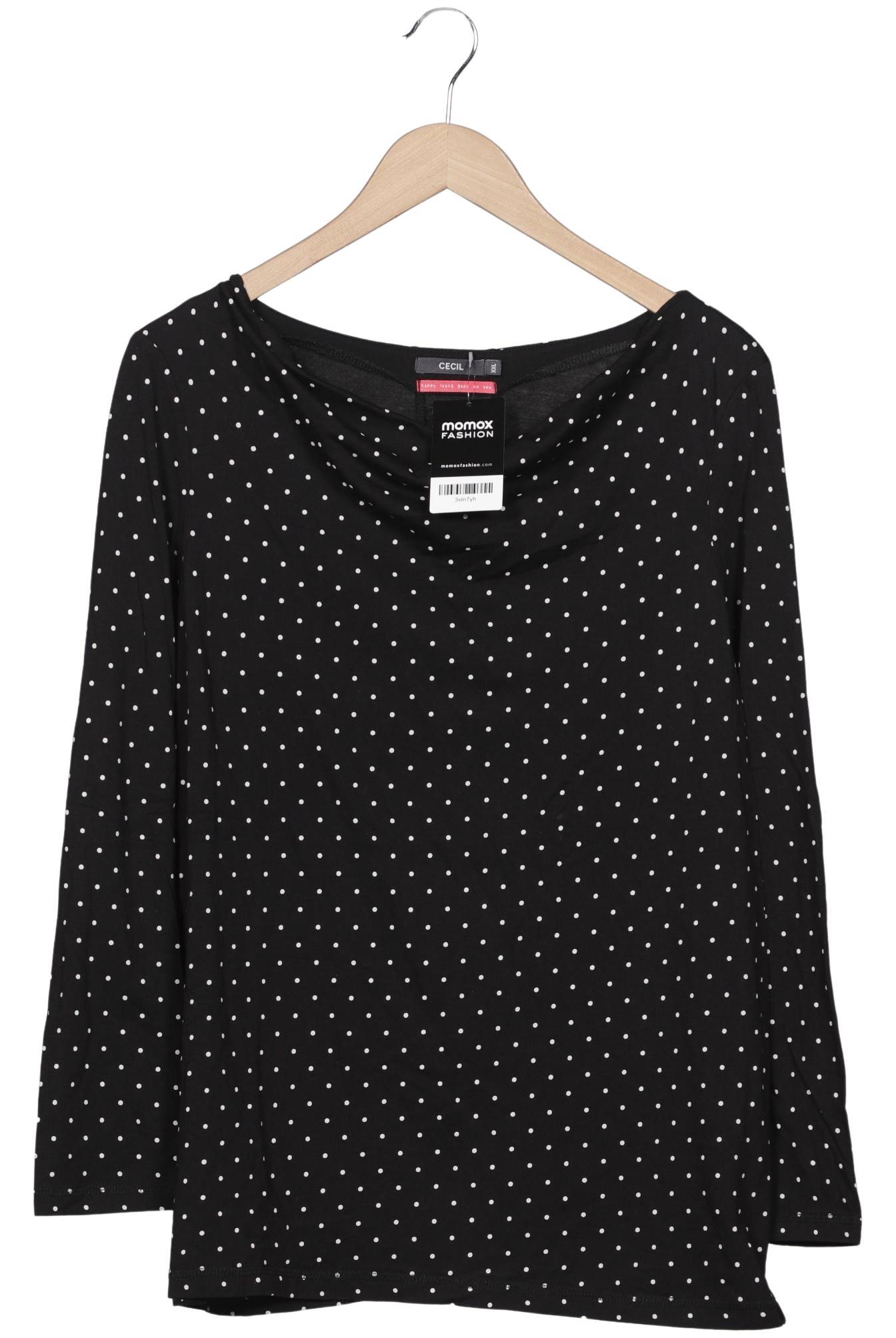 

Cecil Damen Langarmshirt, schwarz, Gr. 46