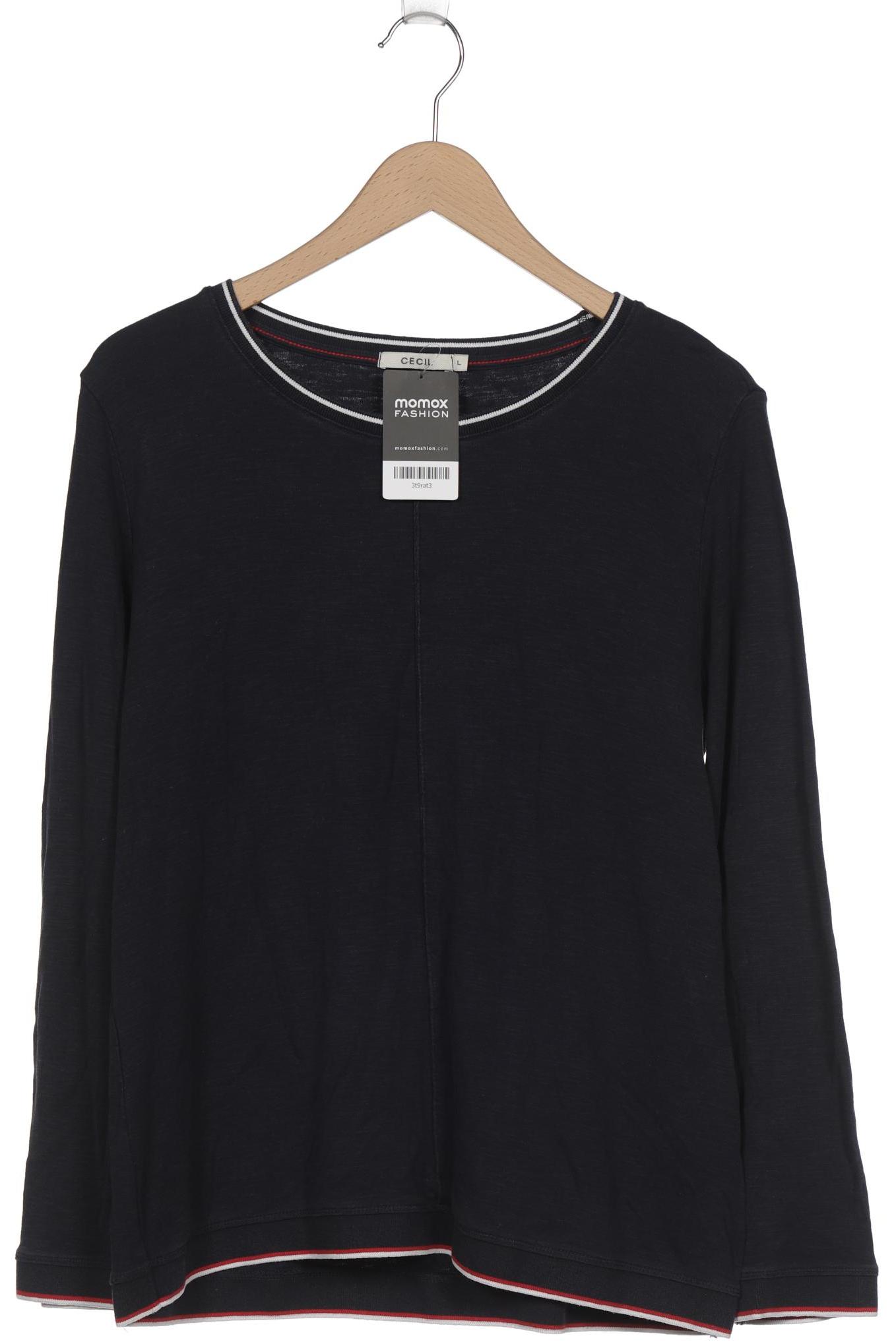 

Cecil Damen Langarmshirt, marineblau, Gr. 42
