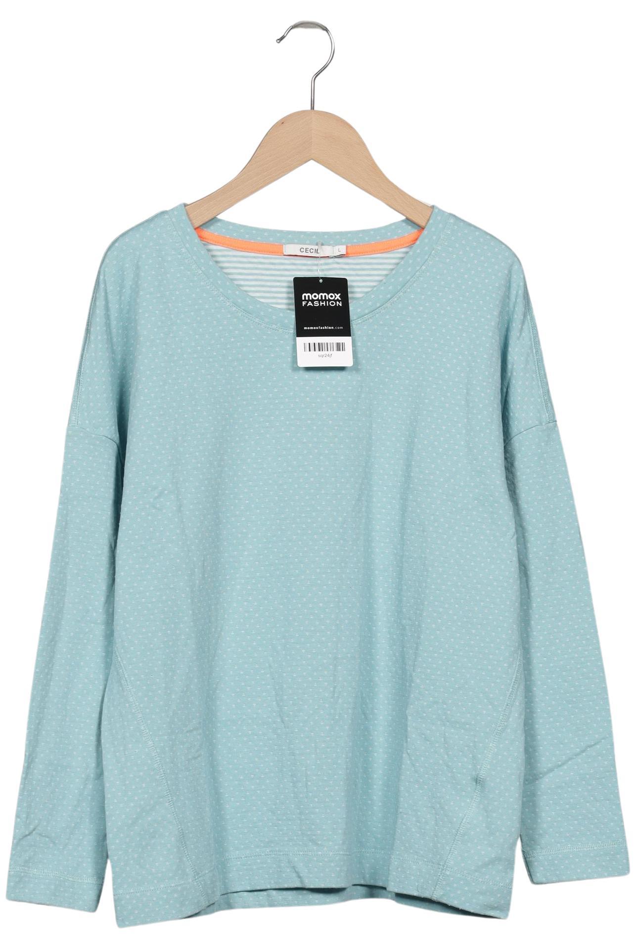 

Cecil Damen Langarmshirt, türkis, Gr. 42