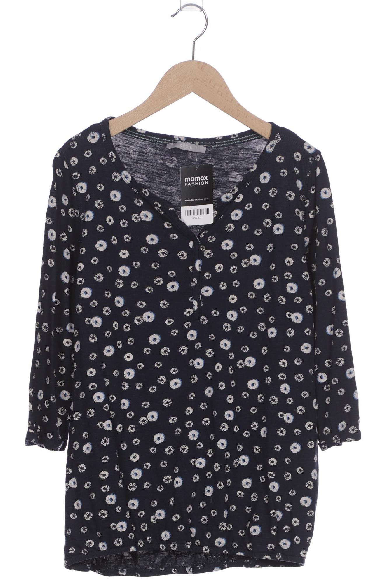 

Cecil Damen Langarmshirt, marineblau, Gr. 38