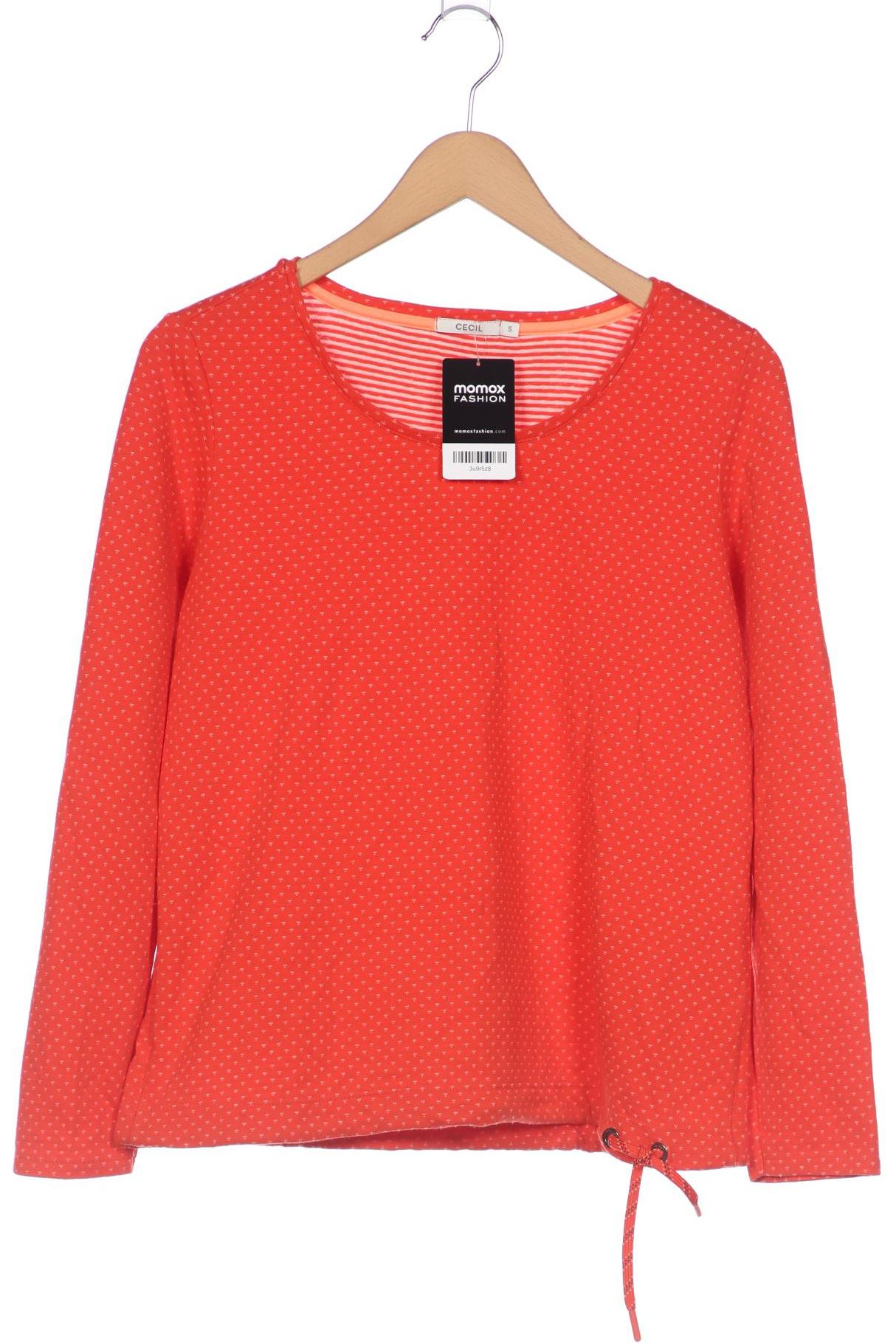 

Cecil Damen Langarmshirt, rot, Gr. 36