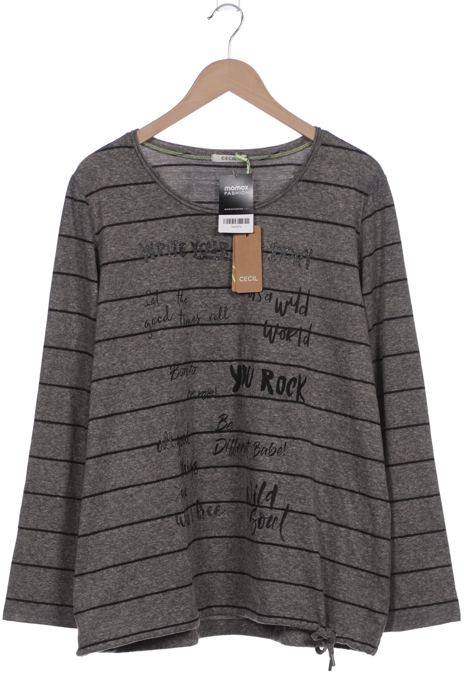 

Cecil Damen Langarmshirt, grau, Gr. 46