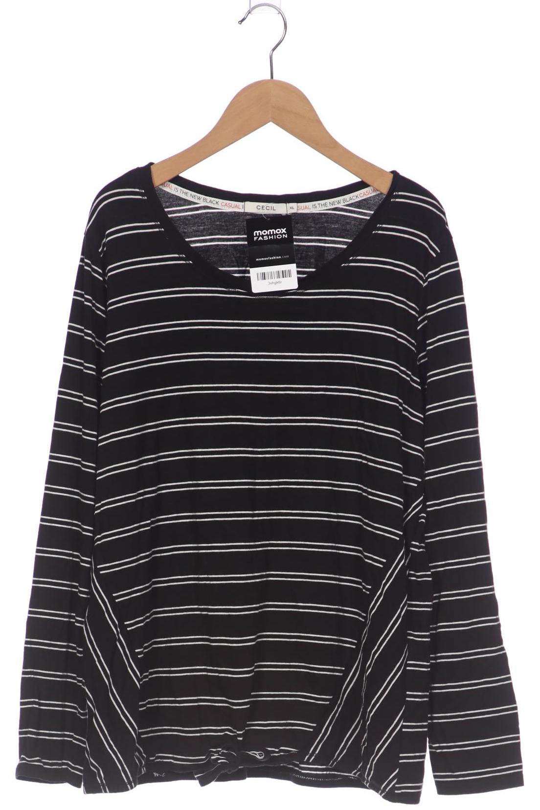 

Cecil Damen Langarmshirt, schwarz, Gr. 44