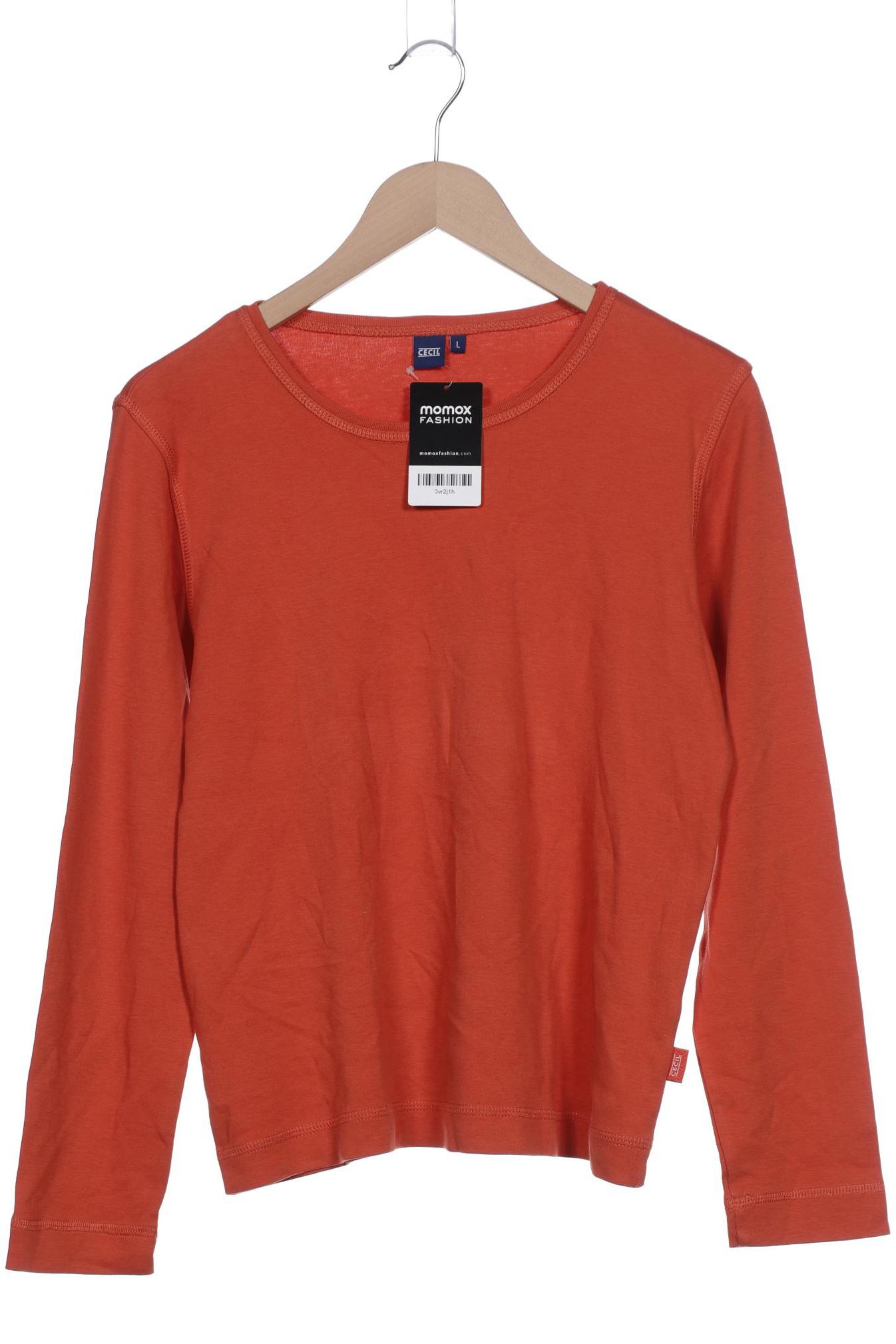 

CECIL Damen Langarmshirt, orange