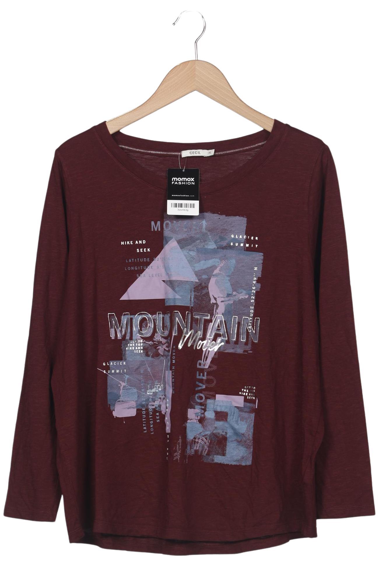 

Cecil Damen Langarmshirt, bordeaux, Gr. 44