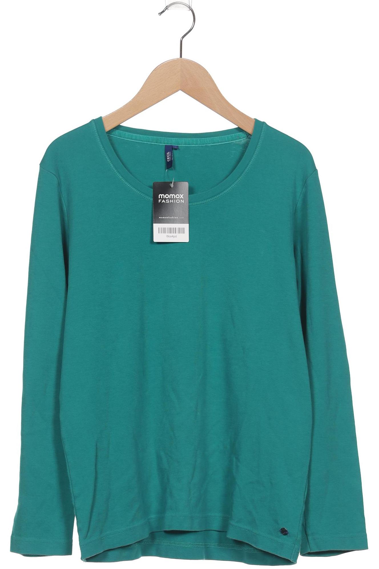 

Cecil Damen Langarmshirt, türkis, Gr. 42