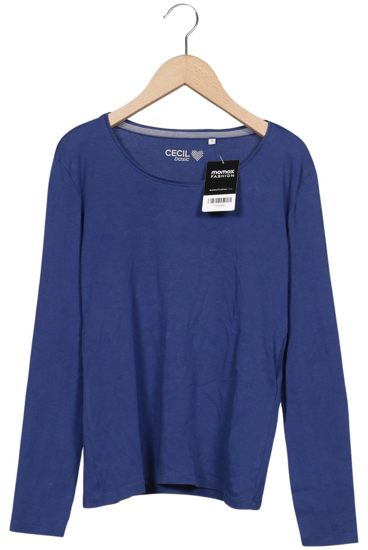 

Cecil Damen Langarmshirt, blau, Gr. 36