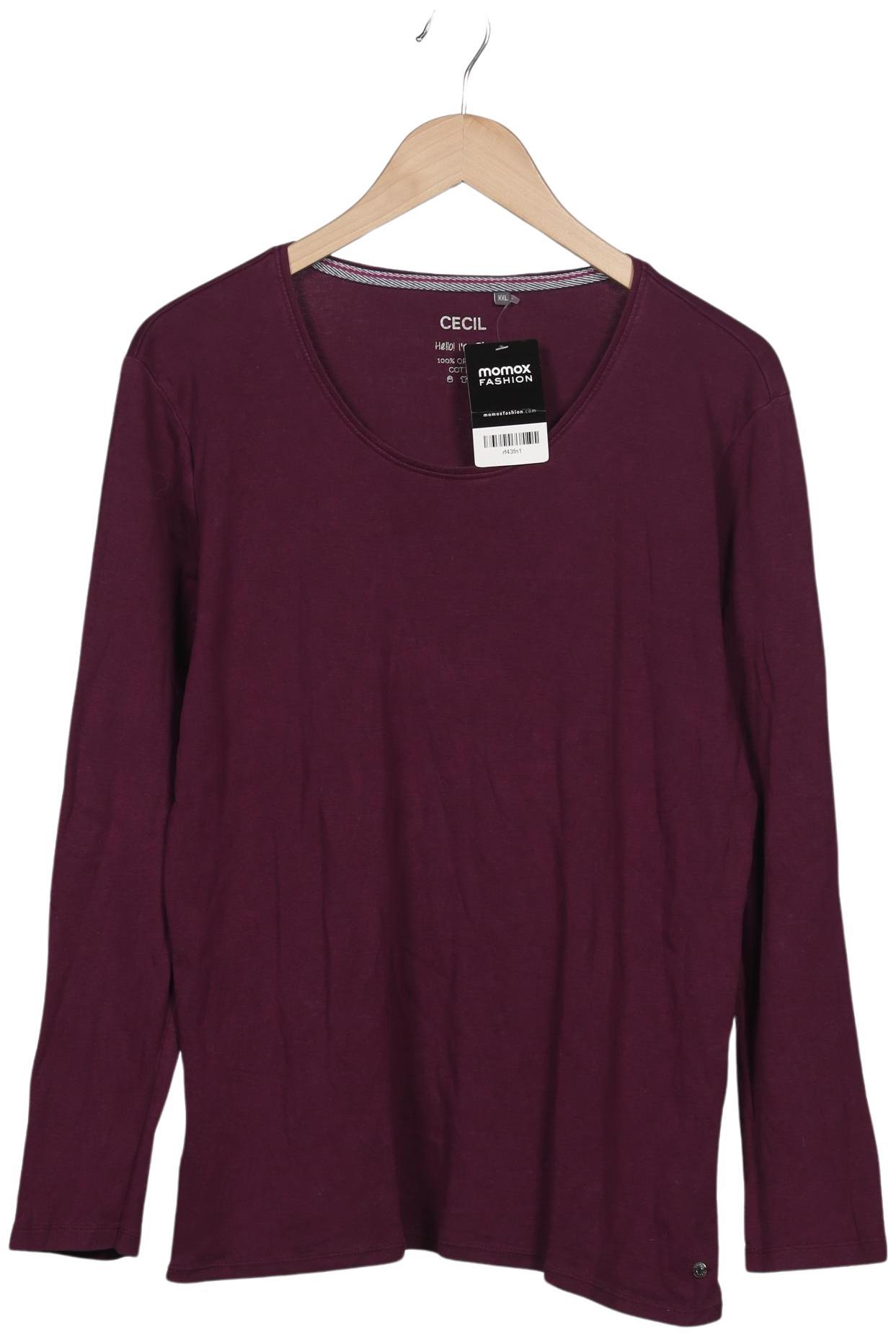 

Cecil Damen Langarmshirt, bordeaux, Gr. 46