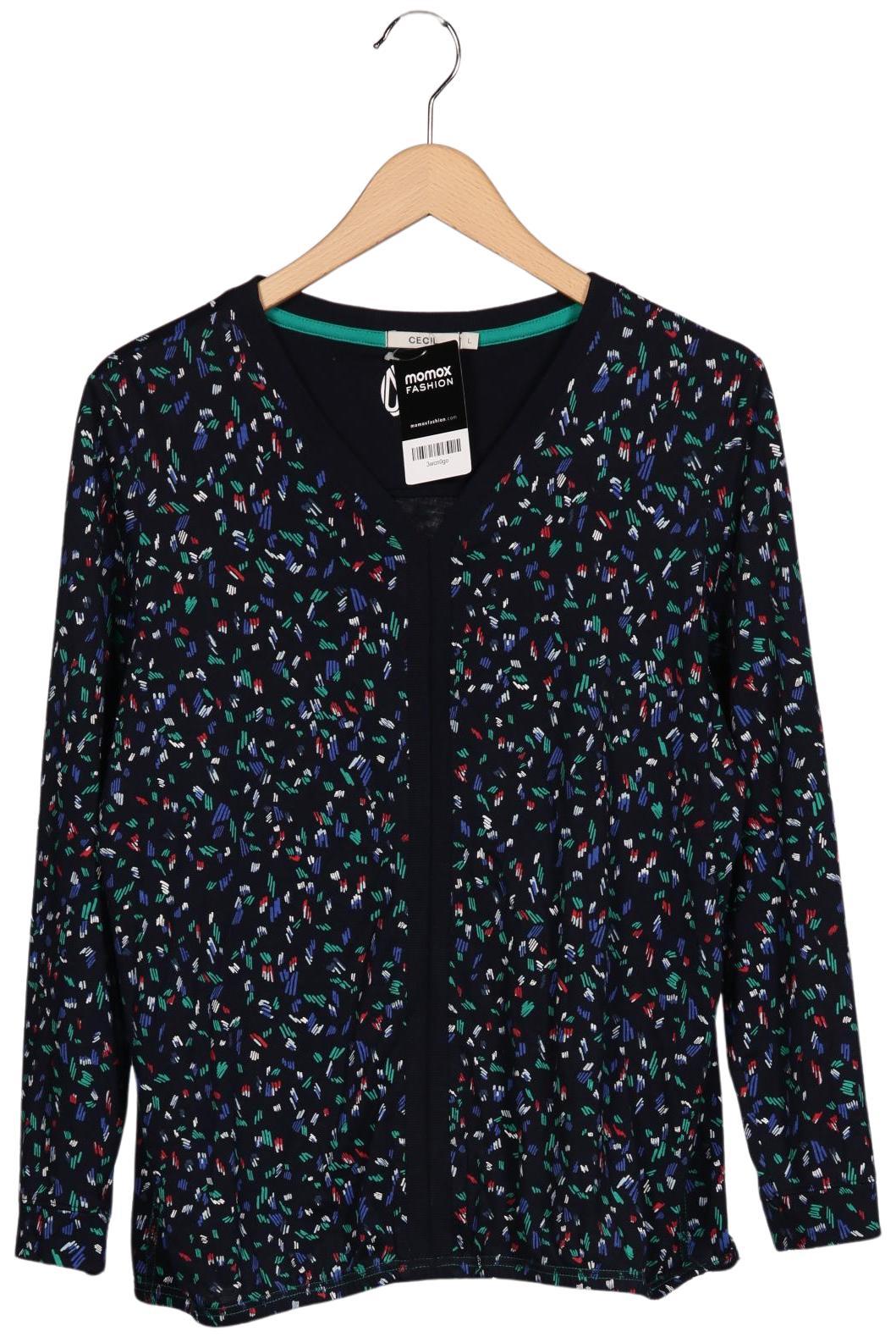 

Cecil Damen Langarmshirt, marineblau, Gr. 42