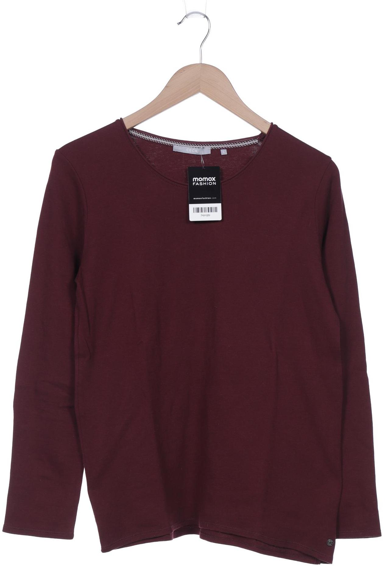 

Cecil Damen Langarmshirt, bordeaux, Gr. 42
