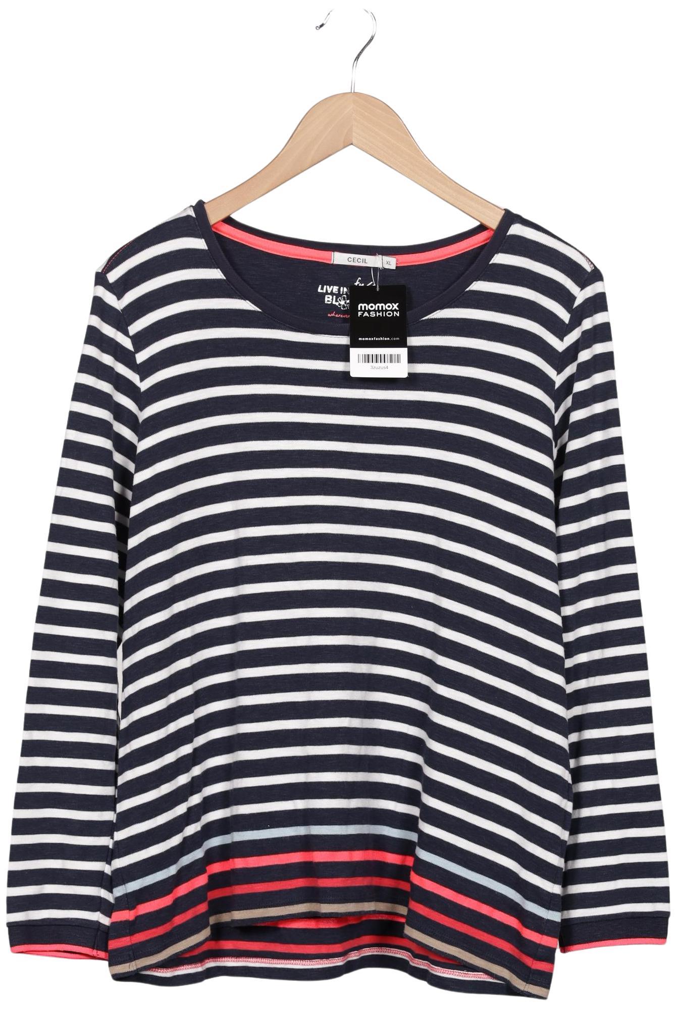 

Cecil Damen Langarmshirt, marineblau, Gr. 44