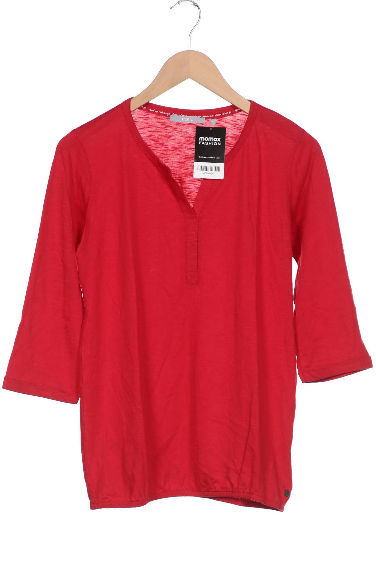

Cecil Damen Langarmshirt, rot, Gr. 36