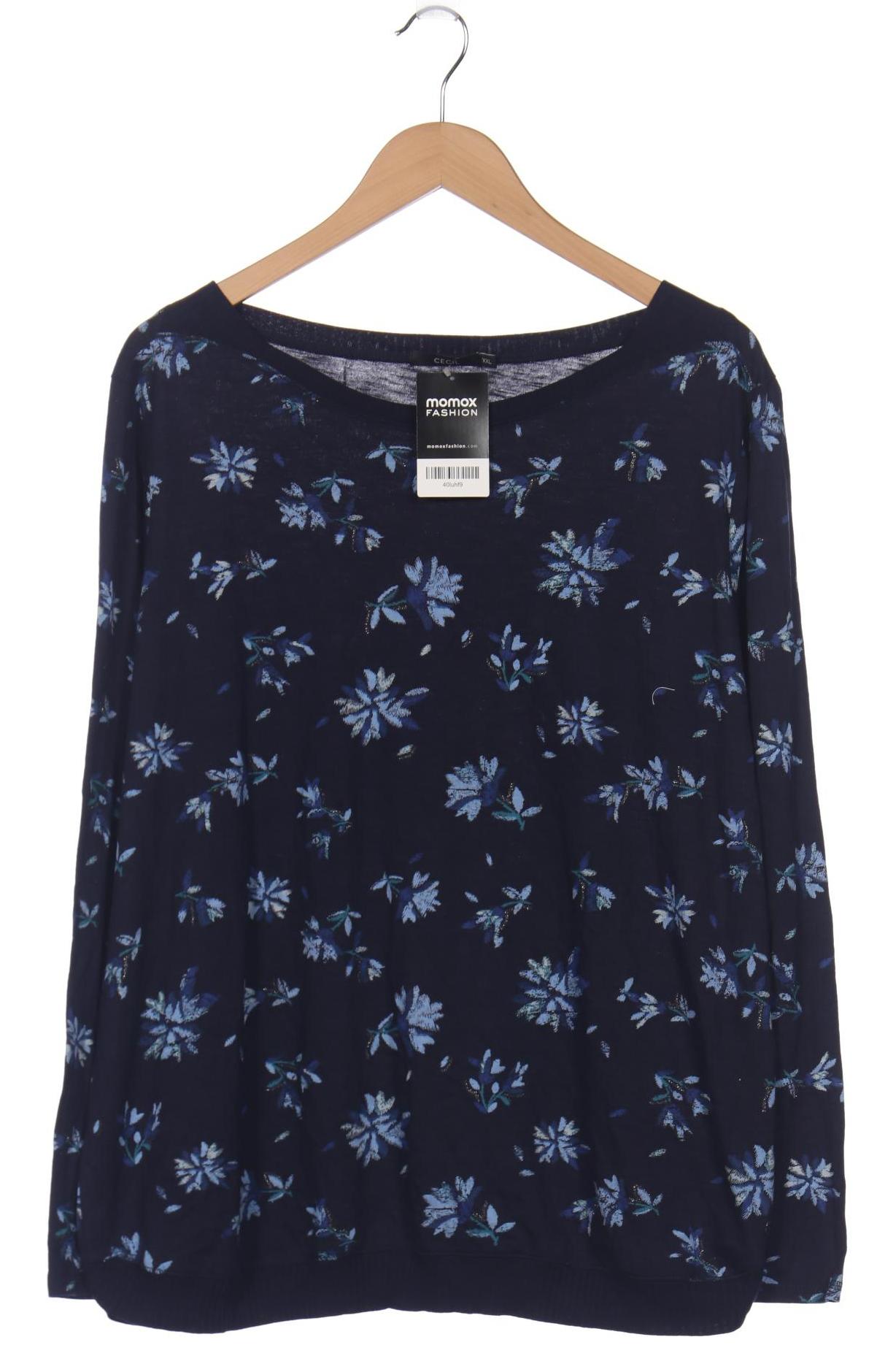 

Cecil Damen Langarmshirt, marineblau, Gr. 46