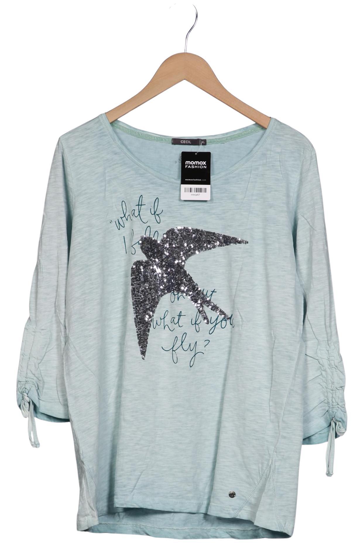 

Cecil Damen Langarmshirt, hellblau, Gr. 44