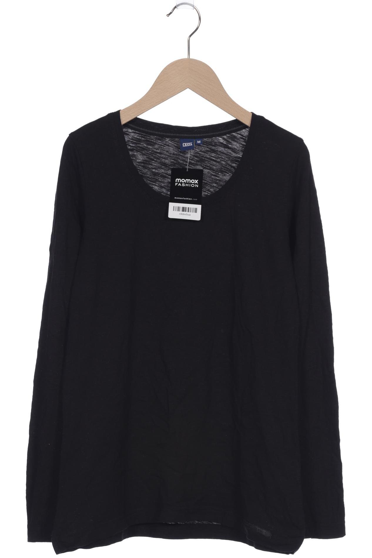 

CECIL Damen Langarmshirt, schwarz