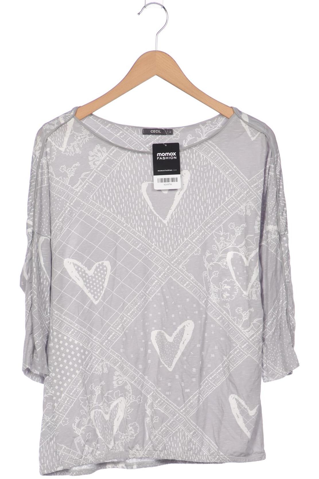 

Cecil Damen Langarmshirt, grau, Gr. 42