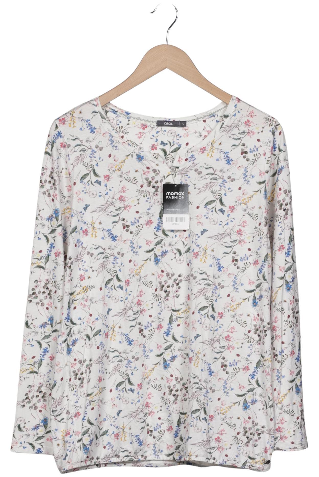 

Cecil Damen Langarmshirt, cremeweiß, Gr. 42