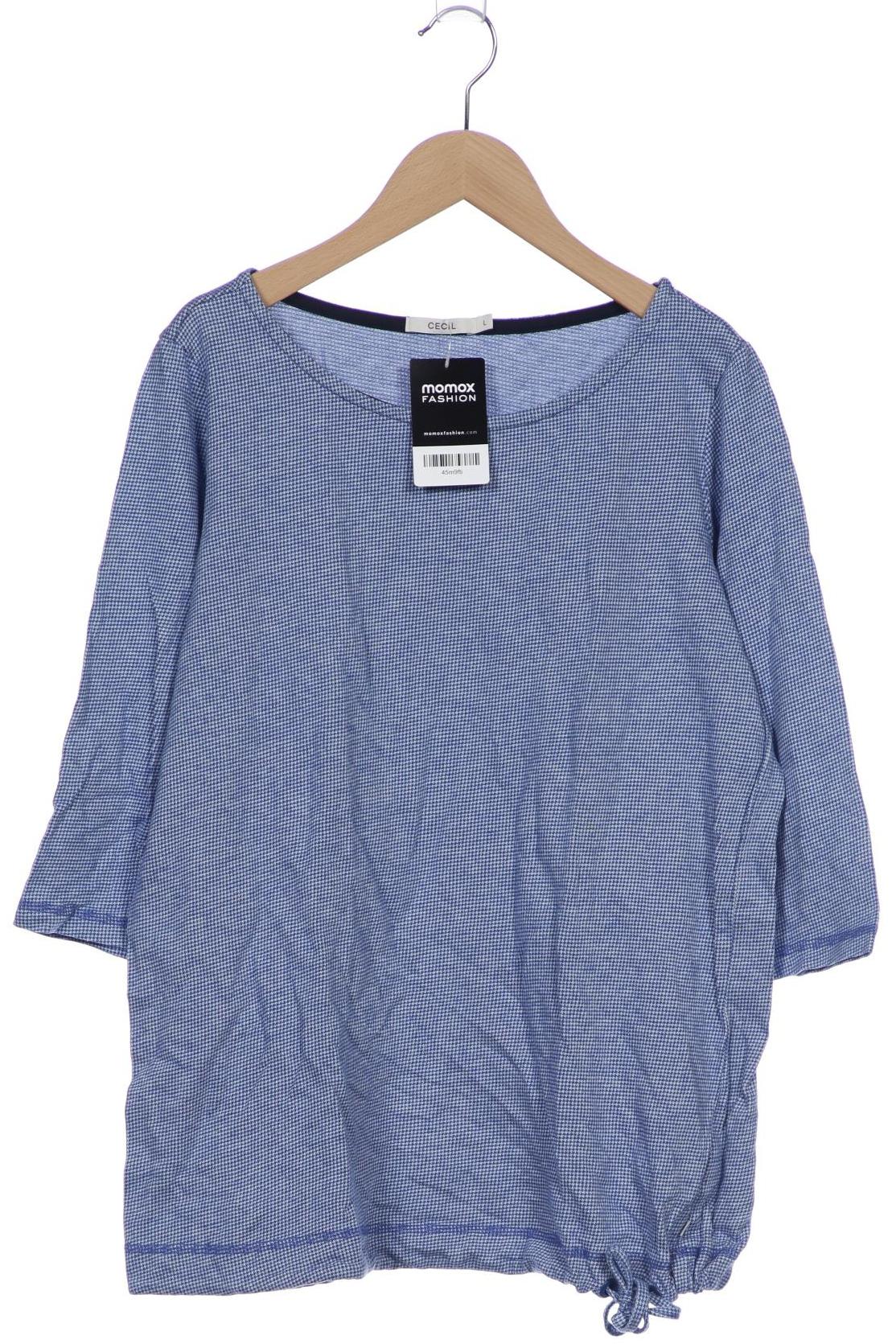 

Cecil Damen Langarmshirt, blau, Gr. 42
