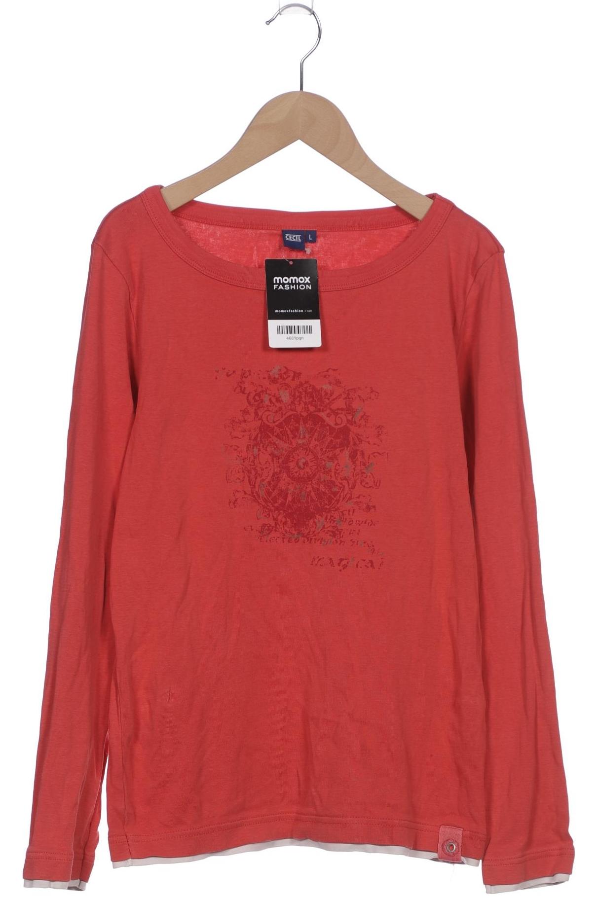 

Cecil Damen Langarmshirt, pink, Gr. 42