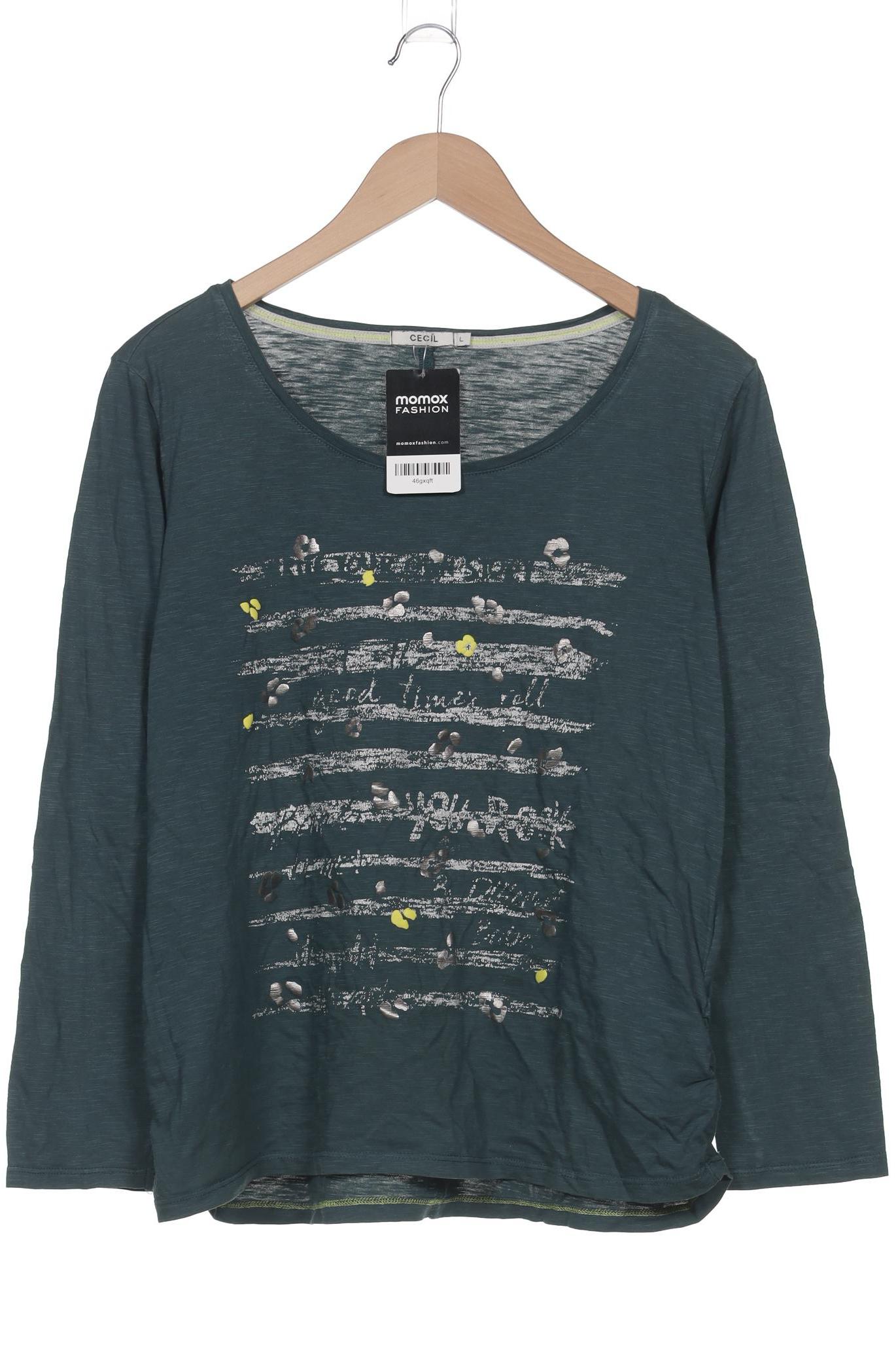 

Cecil Damen Langarmshirt, grün, Gr. 42