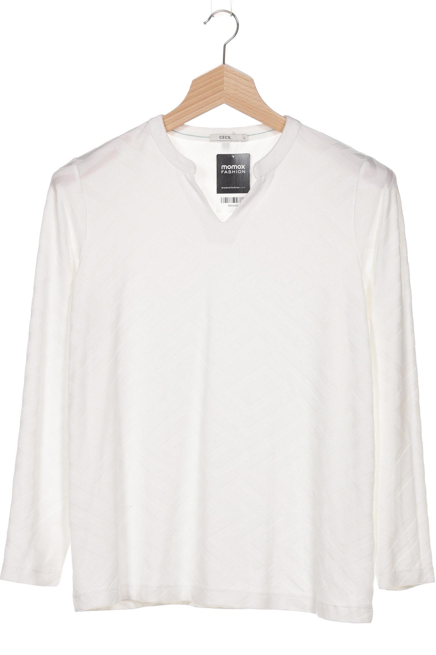 

Cecil Damen Langarmshirt, weiß, Gr. 42