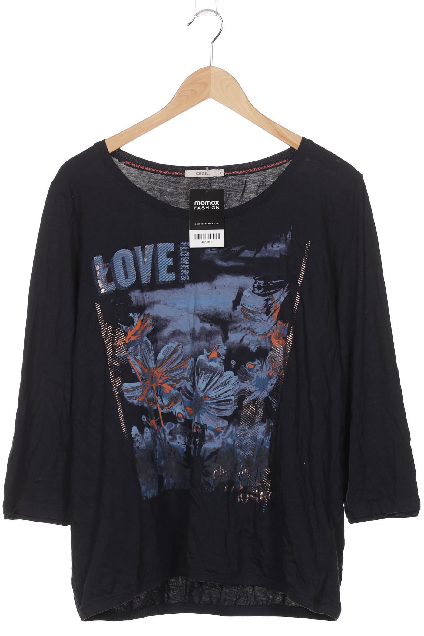 

Cecil Damen Langarmshirt, marineblau, Gr. 44