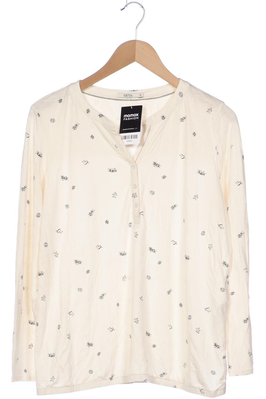 

Cecil Damen Langarmshirt, cremeweiß, Gr. 44