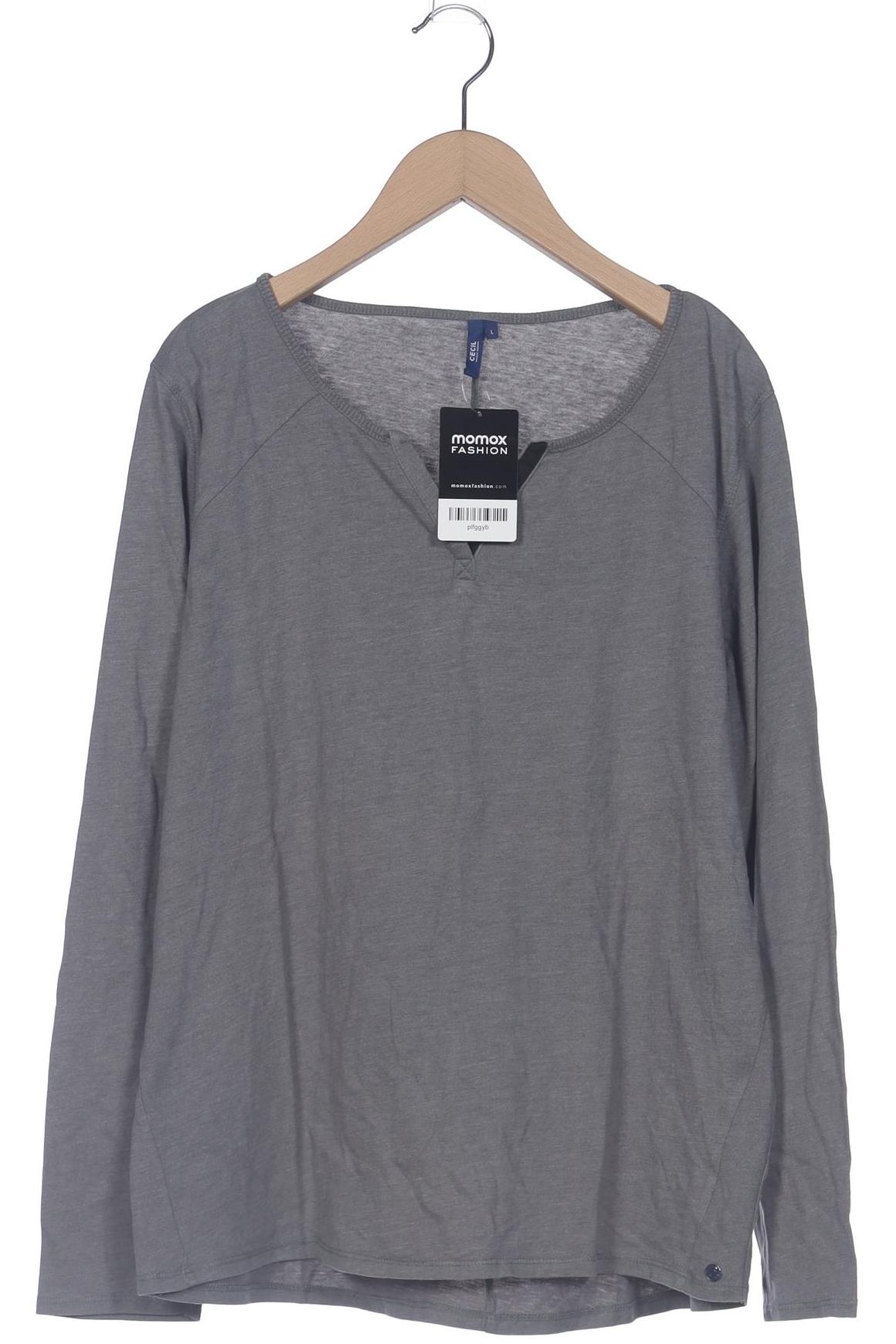 

Cecil Damen Langarmshirt, grau, Gr. 42