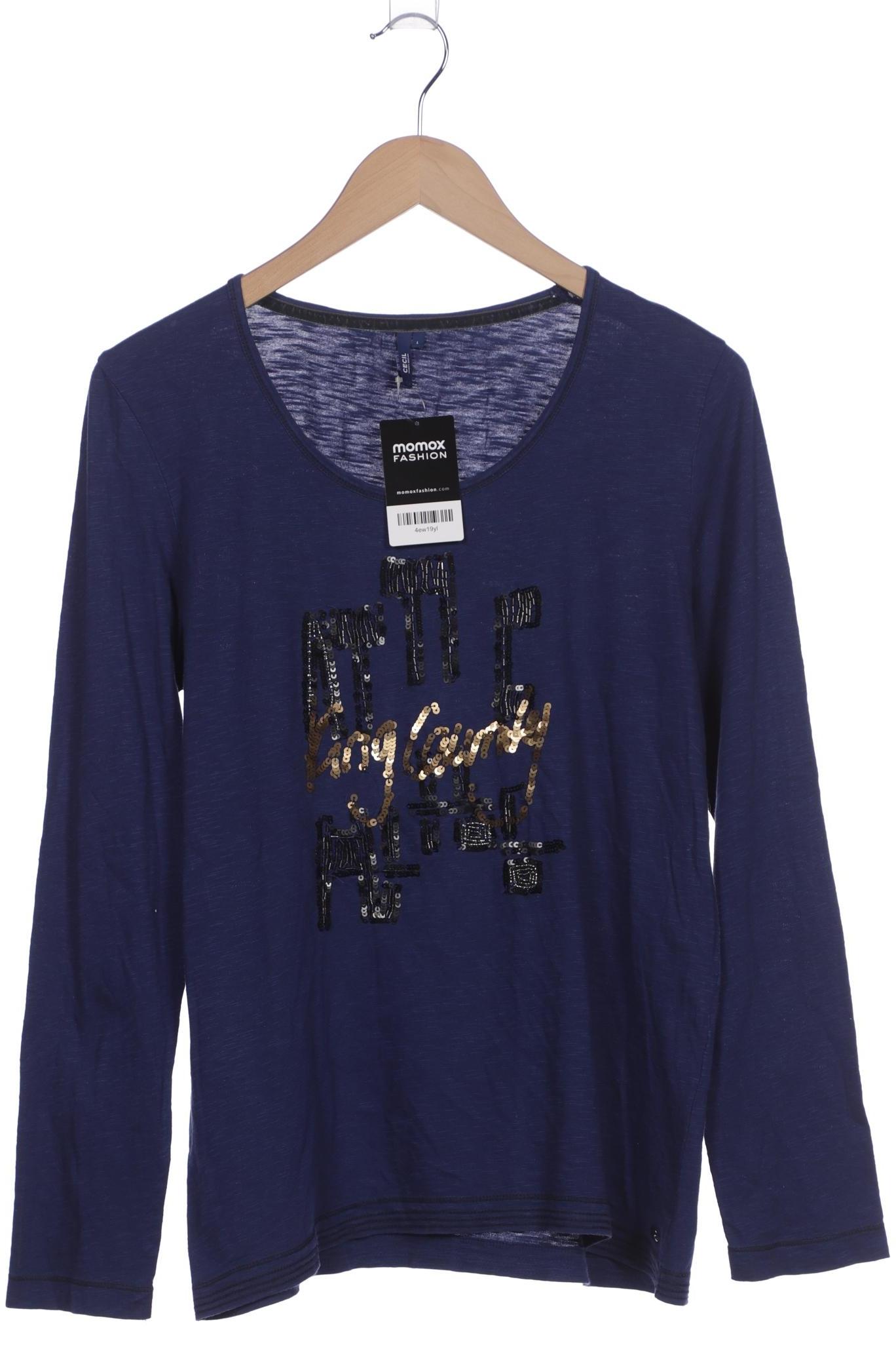

Cecil Damen Langarmshirt, marineblau, Gr. 42