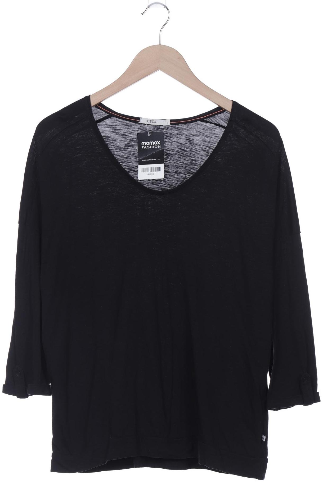 

Cecil Damen Langarmshirt, schwarz, Gr. 42
