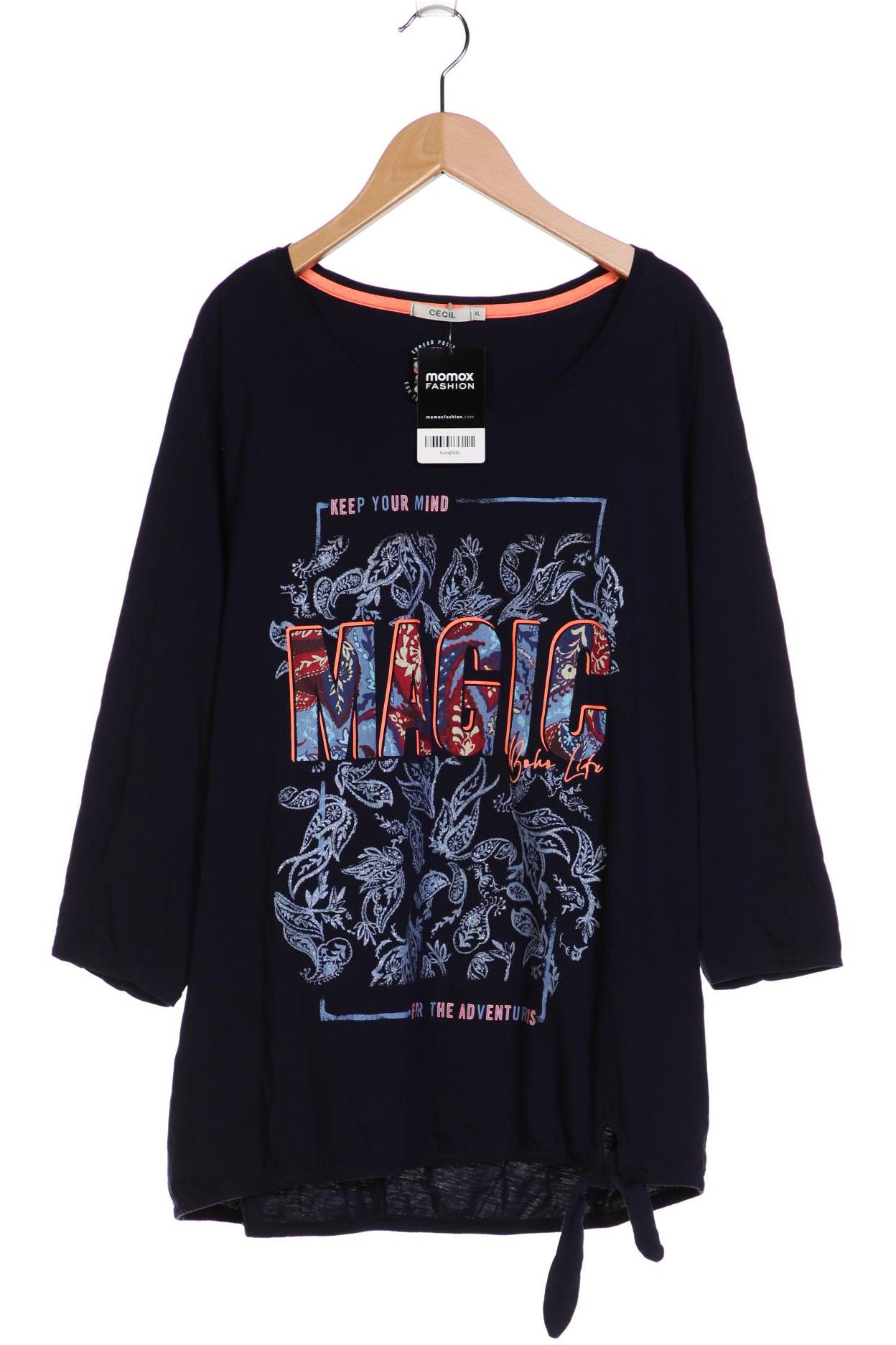 

Cecil Damen Langarmshirt, marineblau, Gr. 44