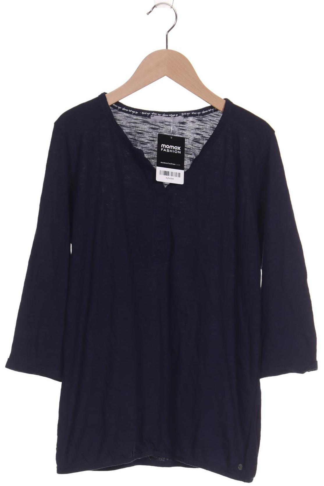 

Cecil Damen Langarmshirt, marineblau, Gr. 38