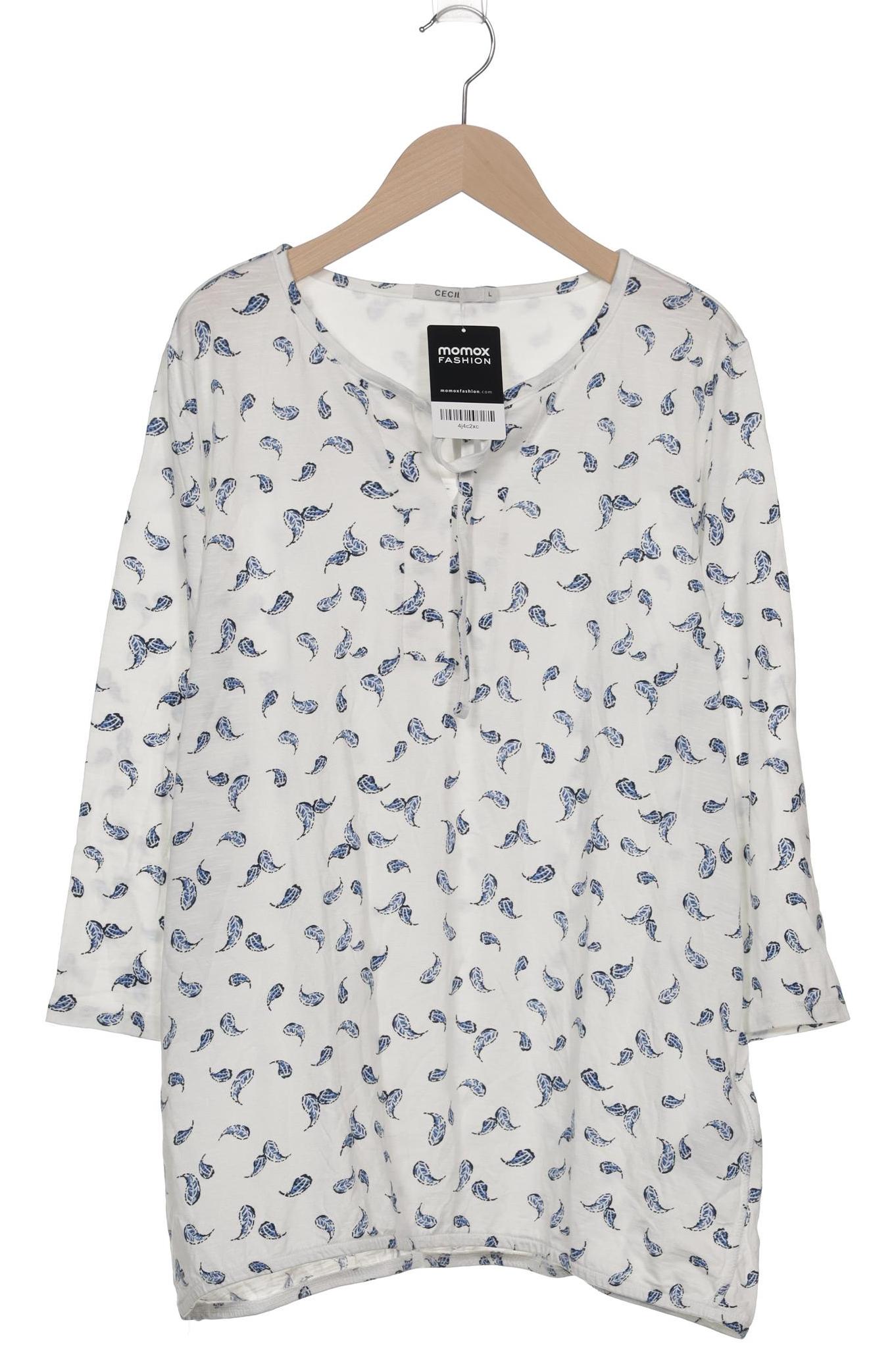 

Cecil Damen Langarmshirt, weiß, Gr. 42