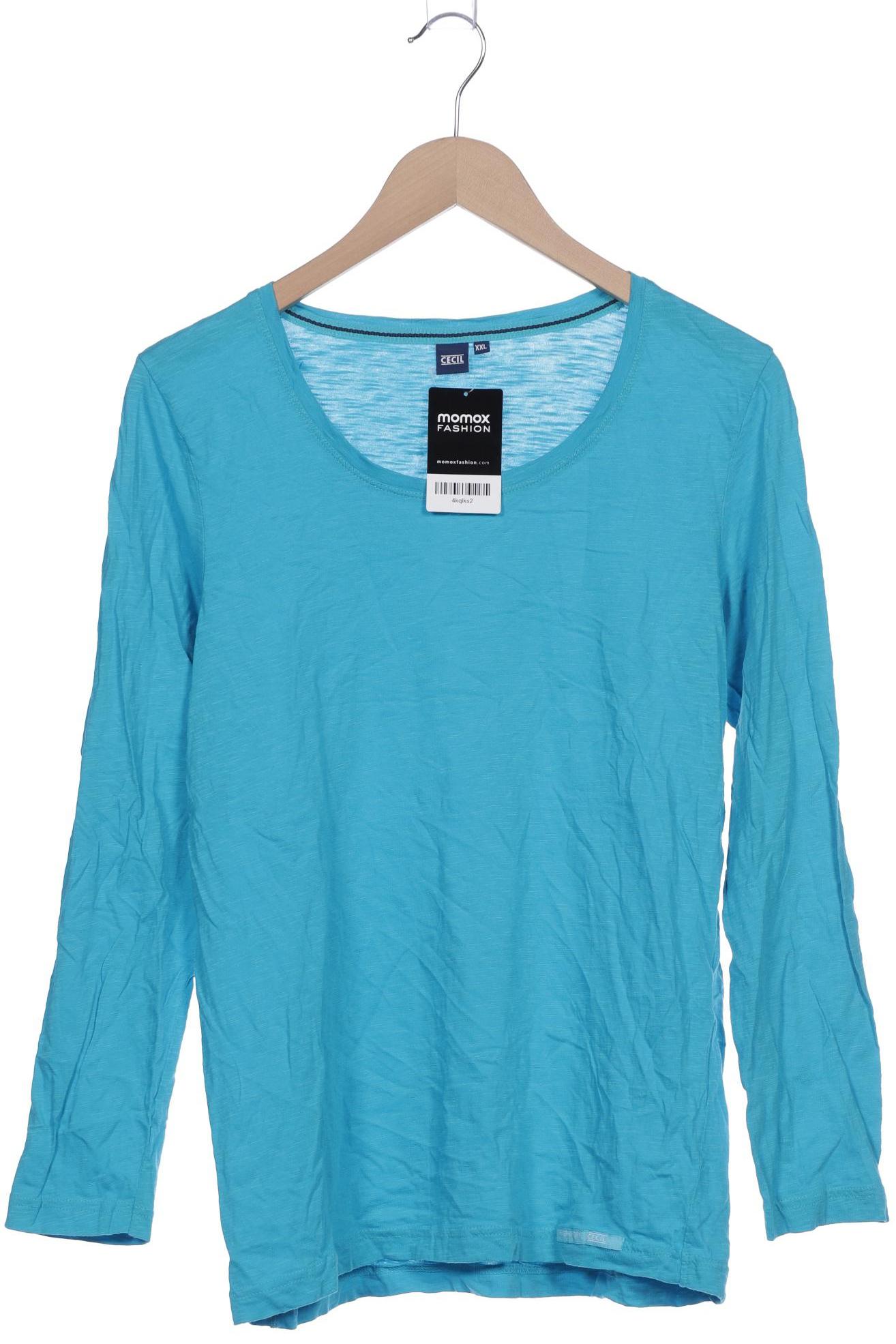 

Cecil Damen Langarmshirt, blau, Gr. 46