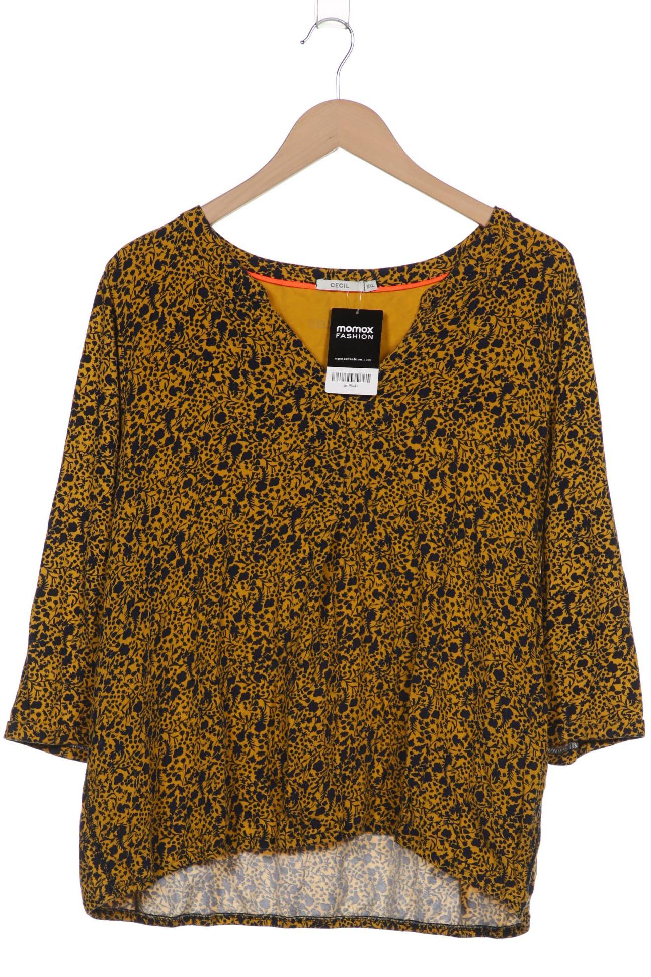 

Cecil Damen Langarmshirt, gelb, Gr. 46