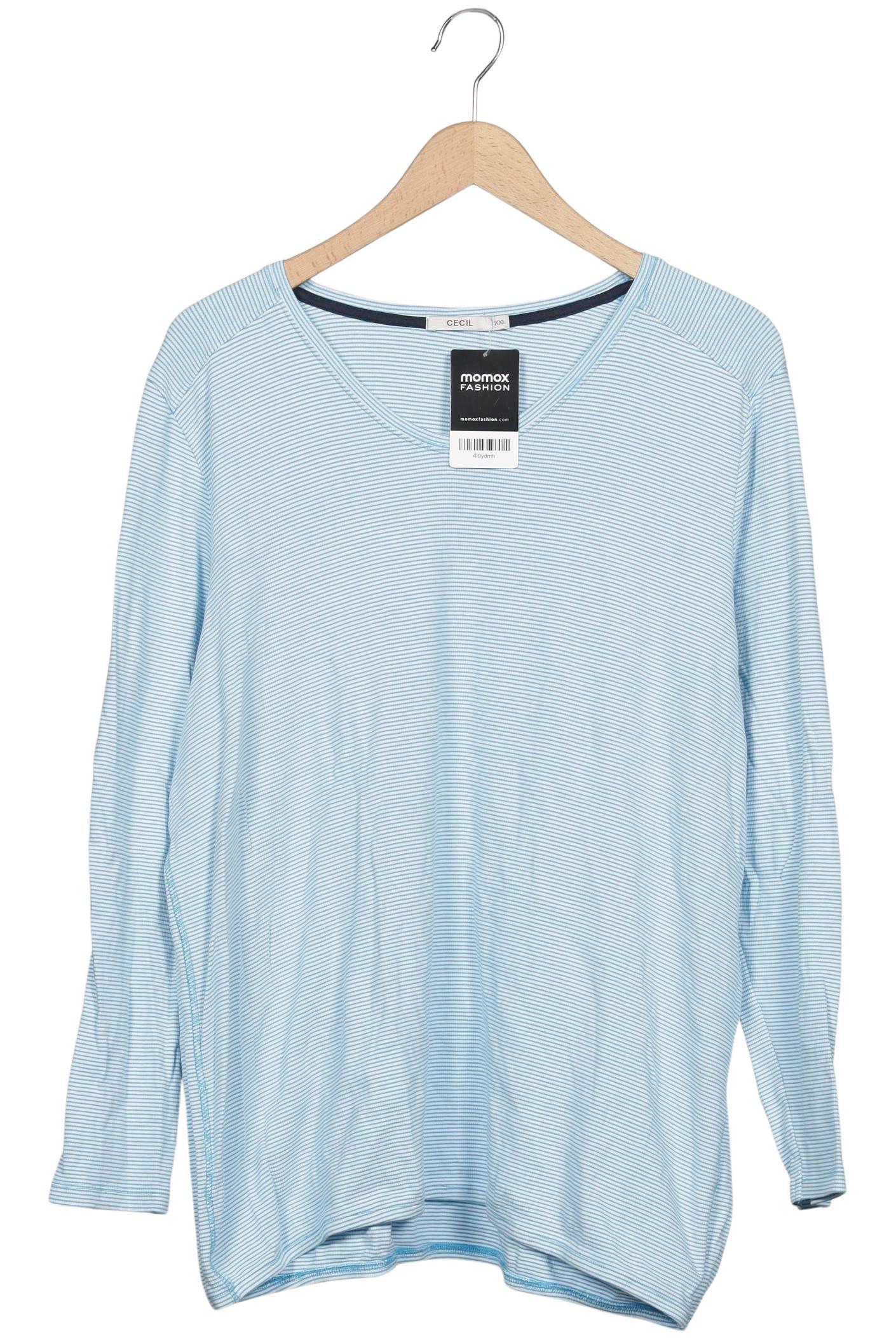 

Cecil Damen Langarmshirt, hellblau, Gr. 46