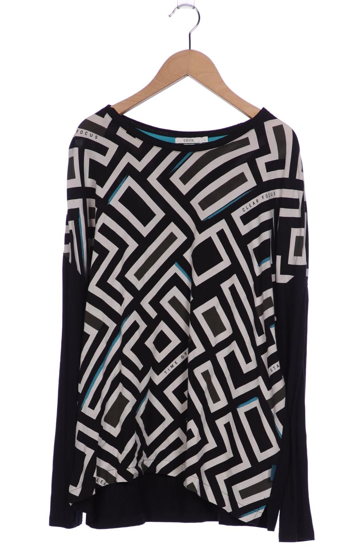 

Cecil Damen Langarmshirt, schwarz, Gr. 42