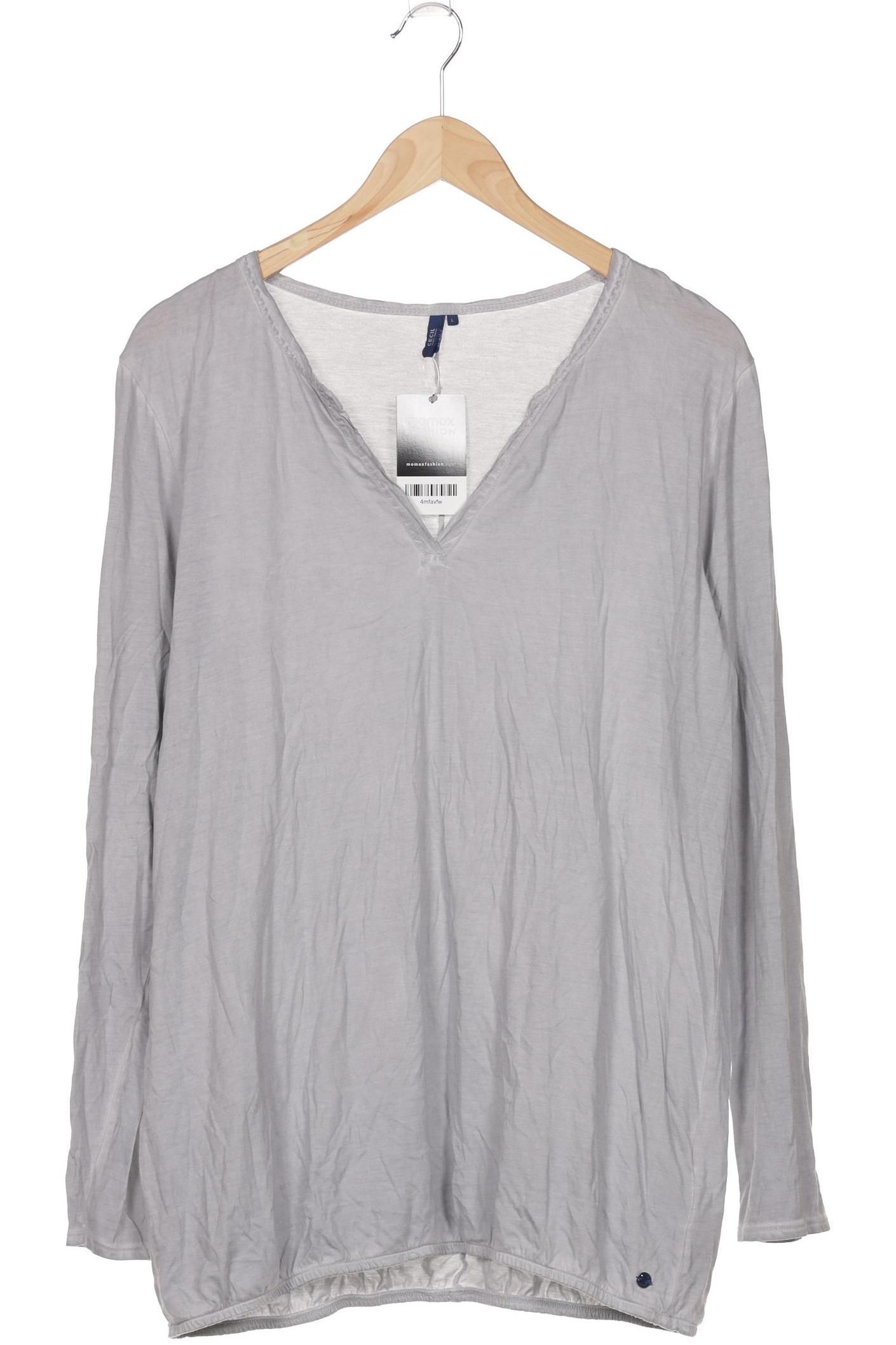 

Cecil Damen Langarmshirt, grau, Gr. 42