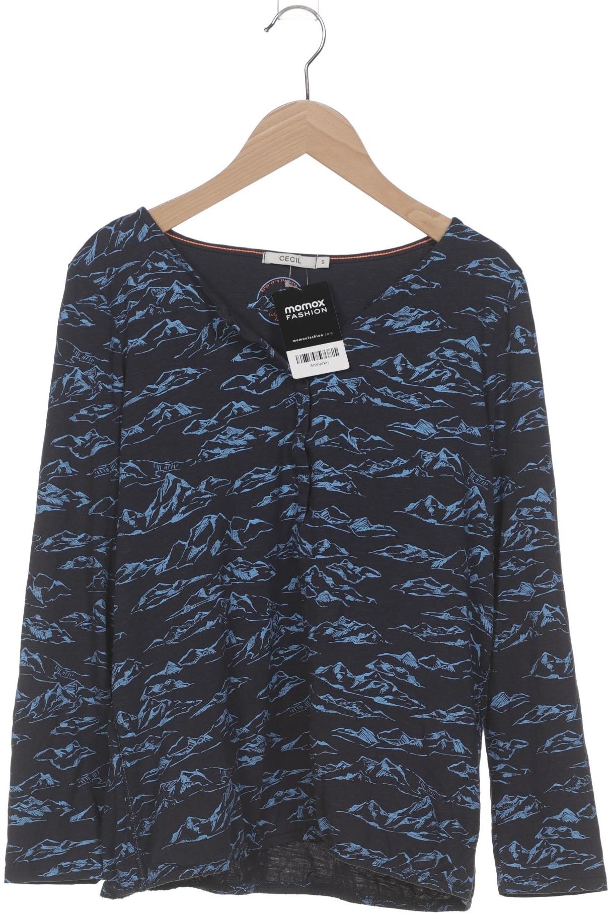 

Cecil Damen Langarmshirt, marineblau, Gr. 36