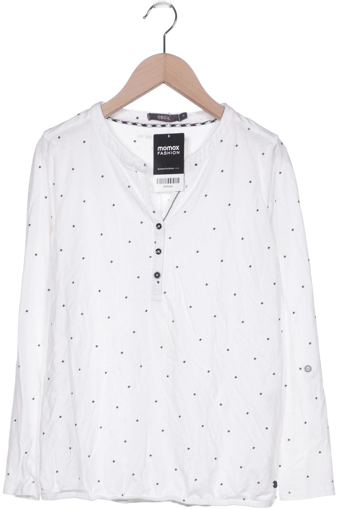 

CECIL Damen Langarmshirt, weiß