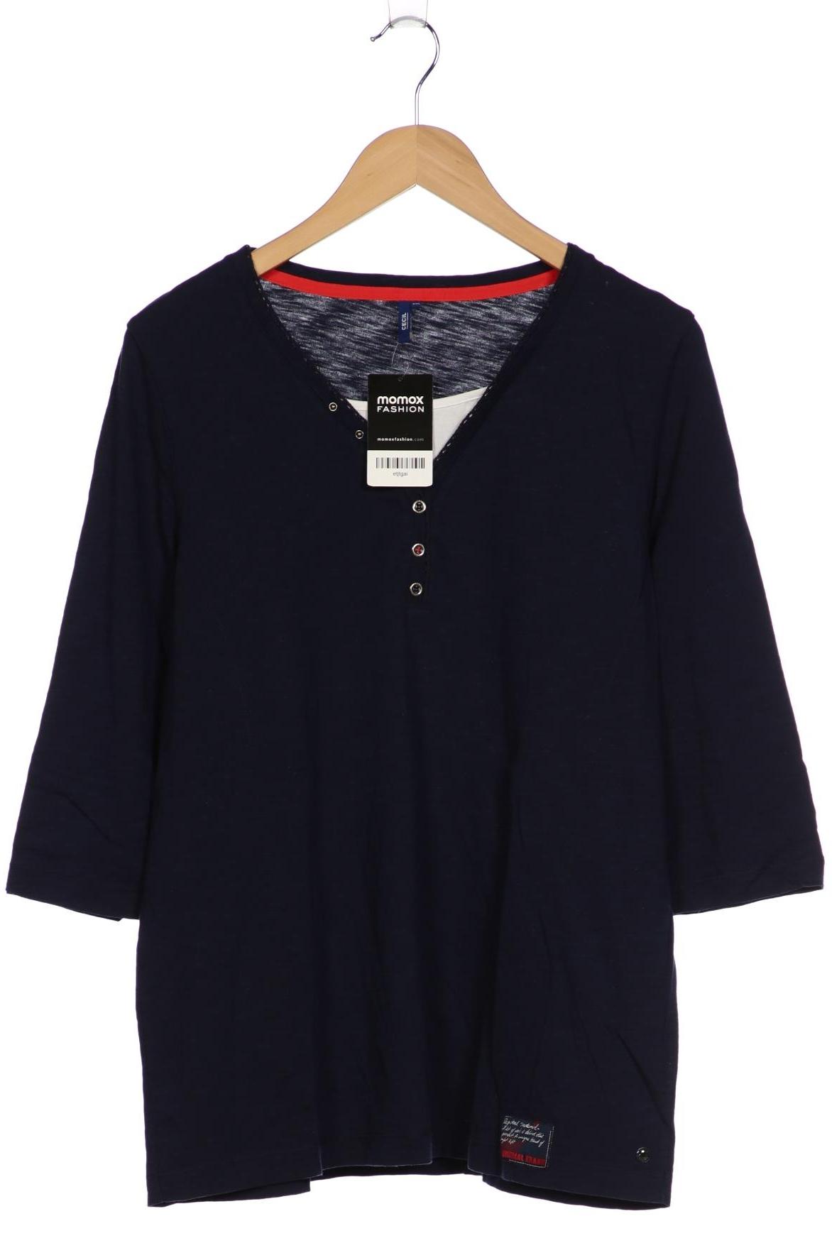 

Cecil Damen Langarmshirt, marineblau, Gr. 46