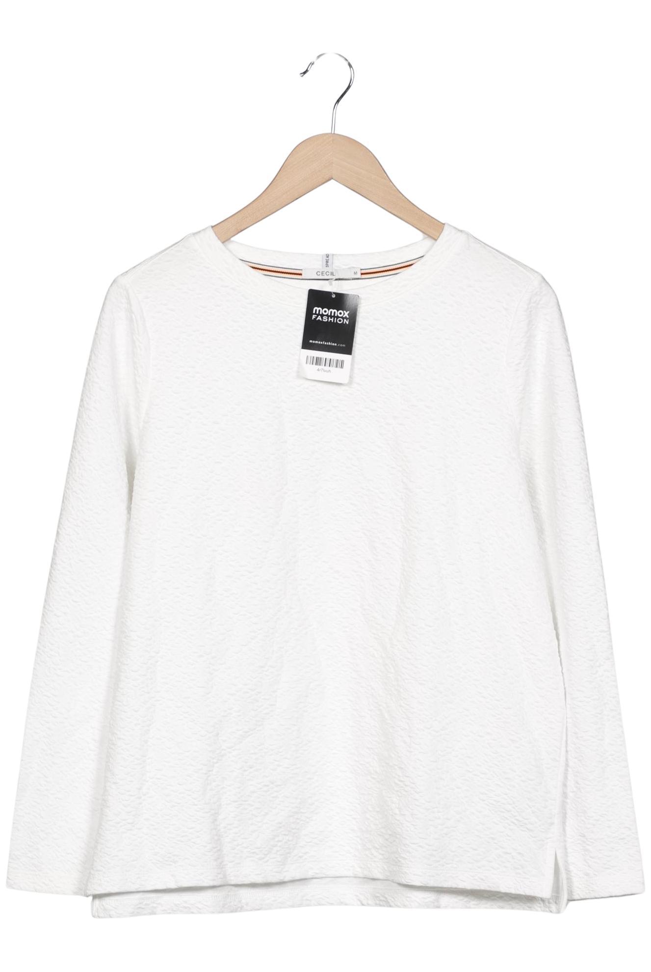 

Cecil Damen Langarmshirt, weiß, Gr. 38